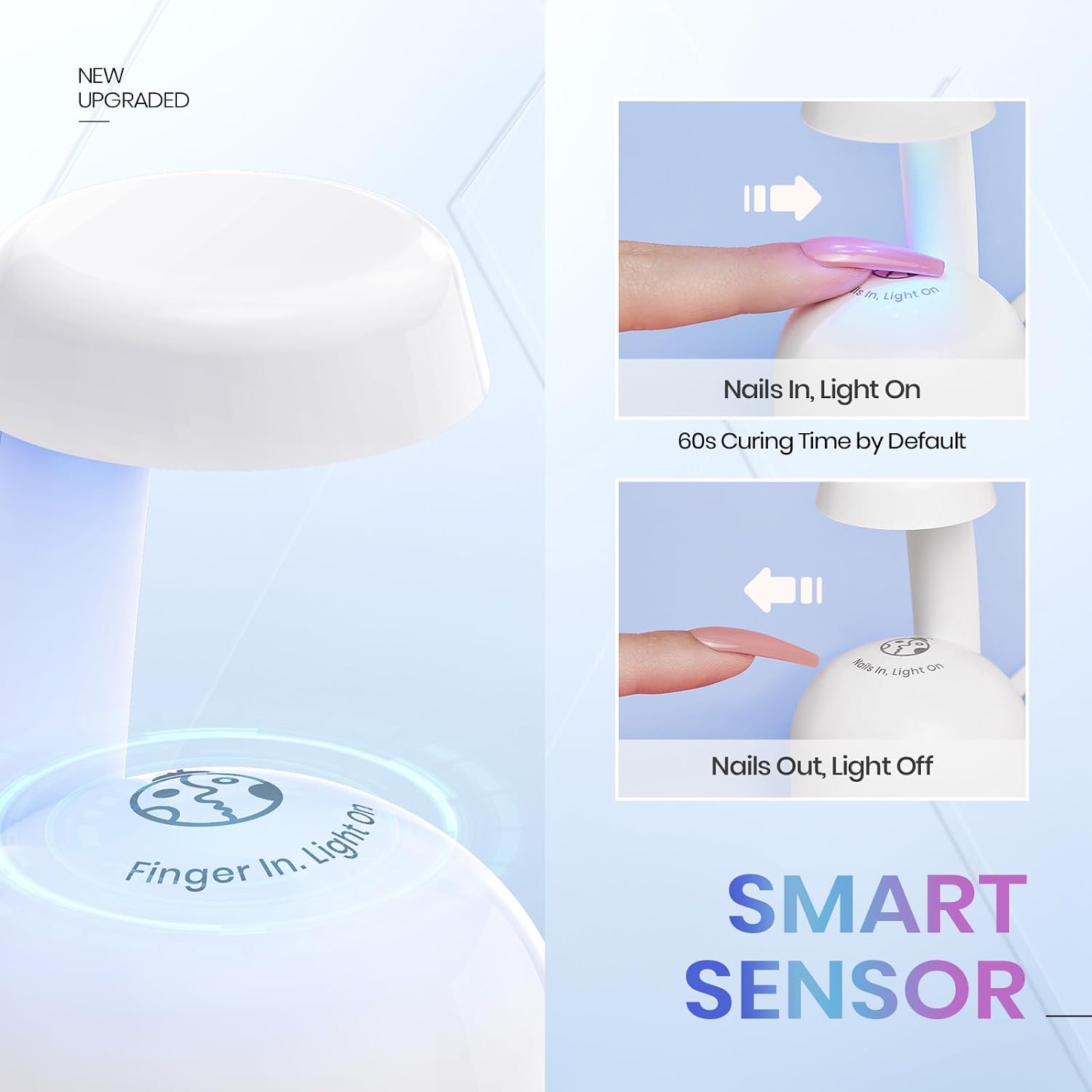 Thumbnail 2 de Beetles Mini UV Light for Gel Nails: Portable, Fast Flash Curing with Smart Sensor