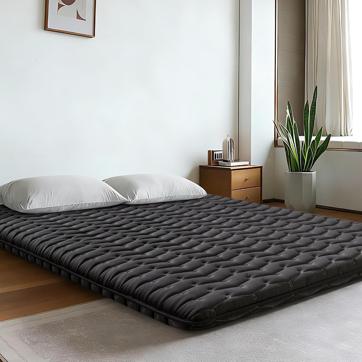 Thumbnail 1 de Vibe bear HSTTM-1 Japanese Futon Floor Mattress, Full Size, 3.2-Inch Foam