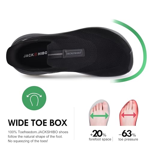 Thumbnail 3 de JACKSHIBO Mens Orthopedic Walking Sneakers 0mm