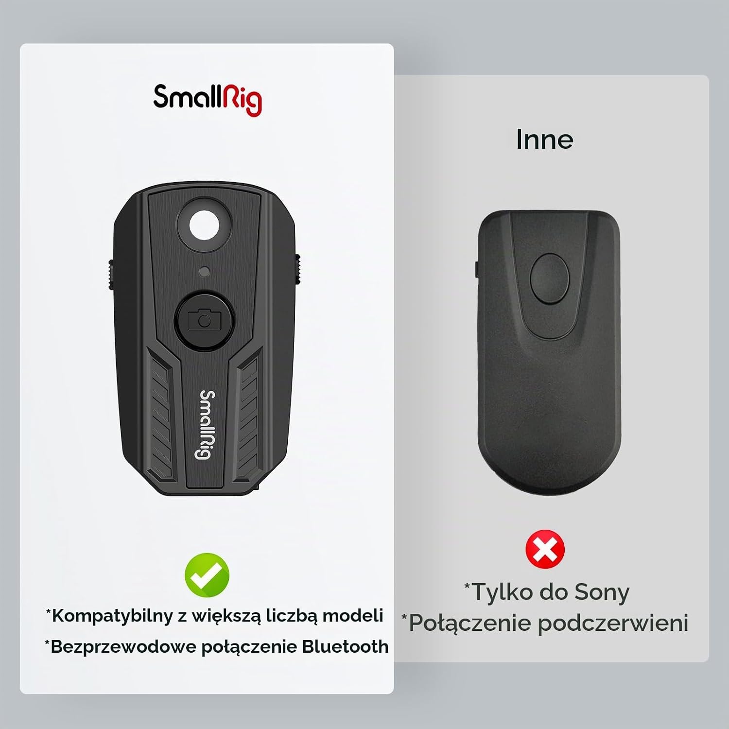 Detalle 1 de SMALLRIG 3902-CF (3902) – pilot Bluetooth do aparatów Sony, Canon i Nikon