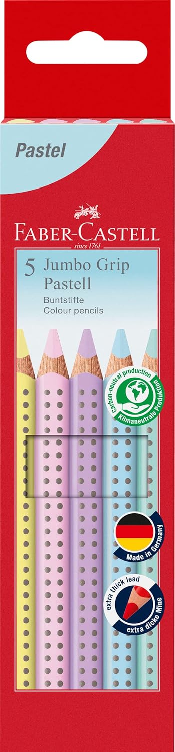 Detalle de Faber-Castell 110991 Jumbo Grip Pastell 5-teilig