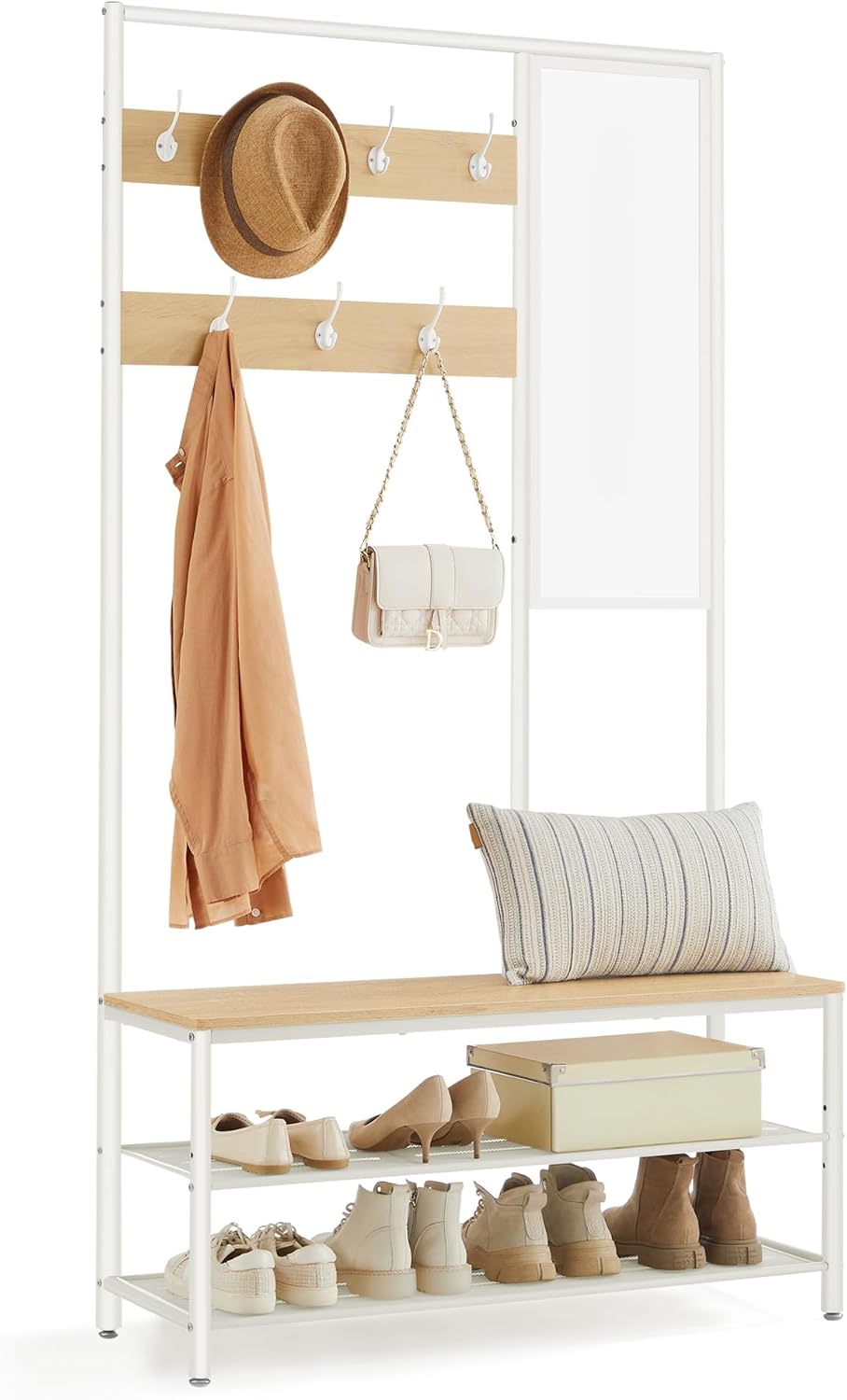Detalle de VASAGLE HSR415W09 appendiabiti 35x98x180 cm