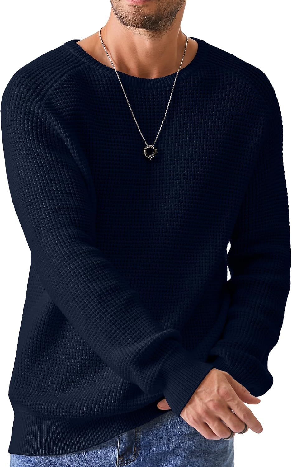 Detalle 2 de Elegancity Rundhals Pullover Loose Fit S-3XL