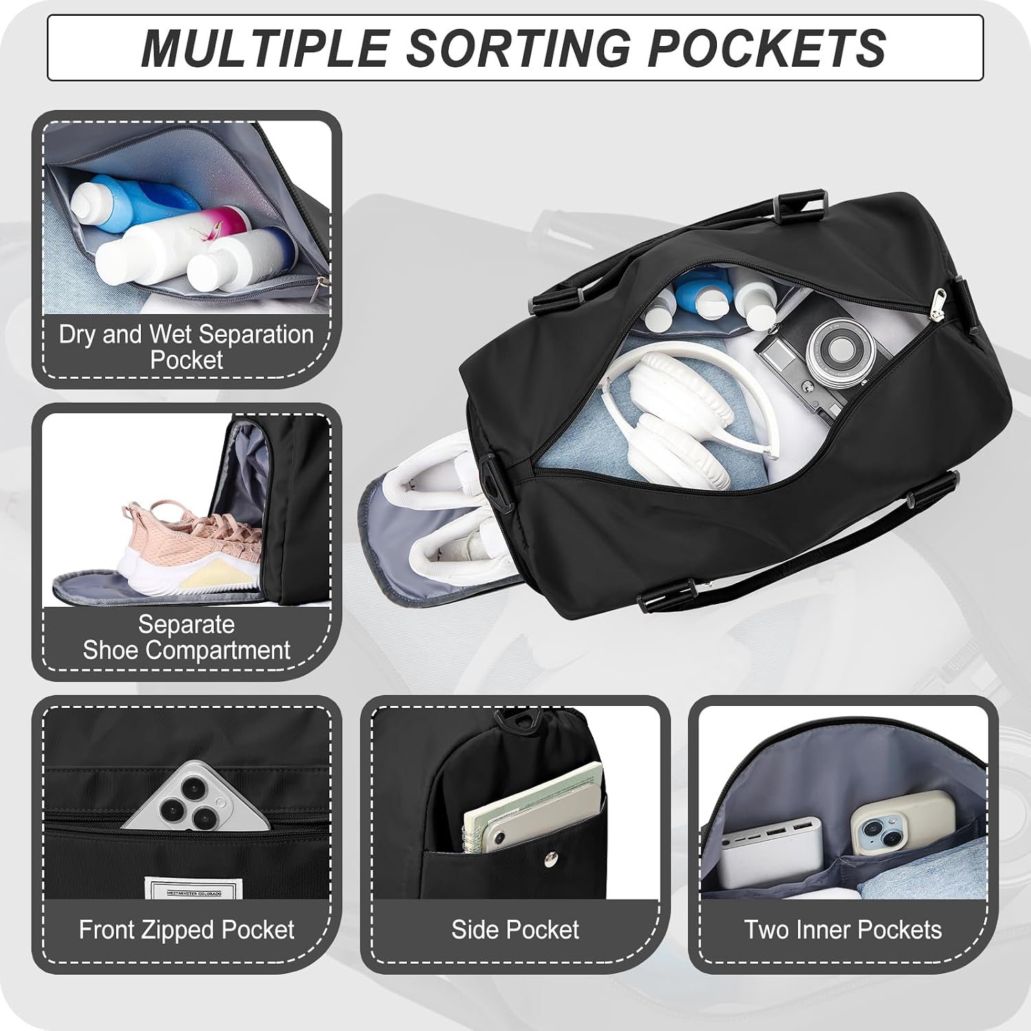 Detalle de HYC00 Gym Duffle Bag 32L