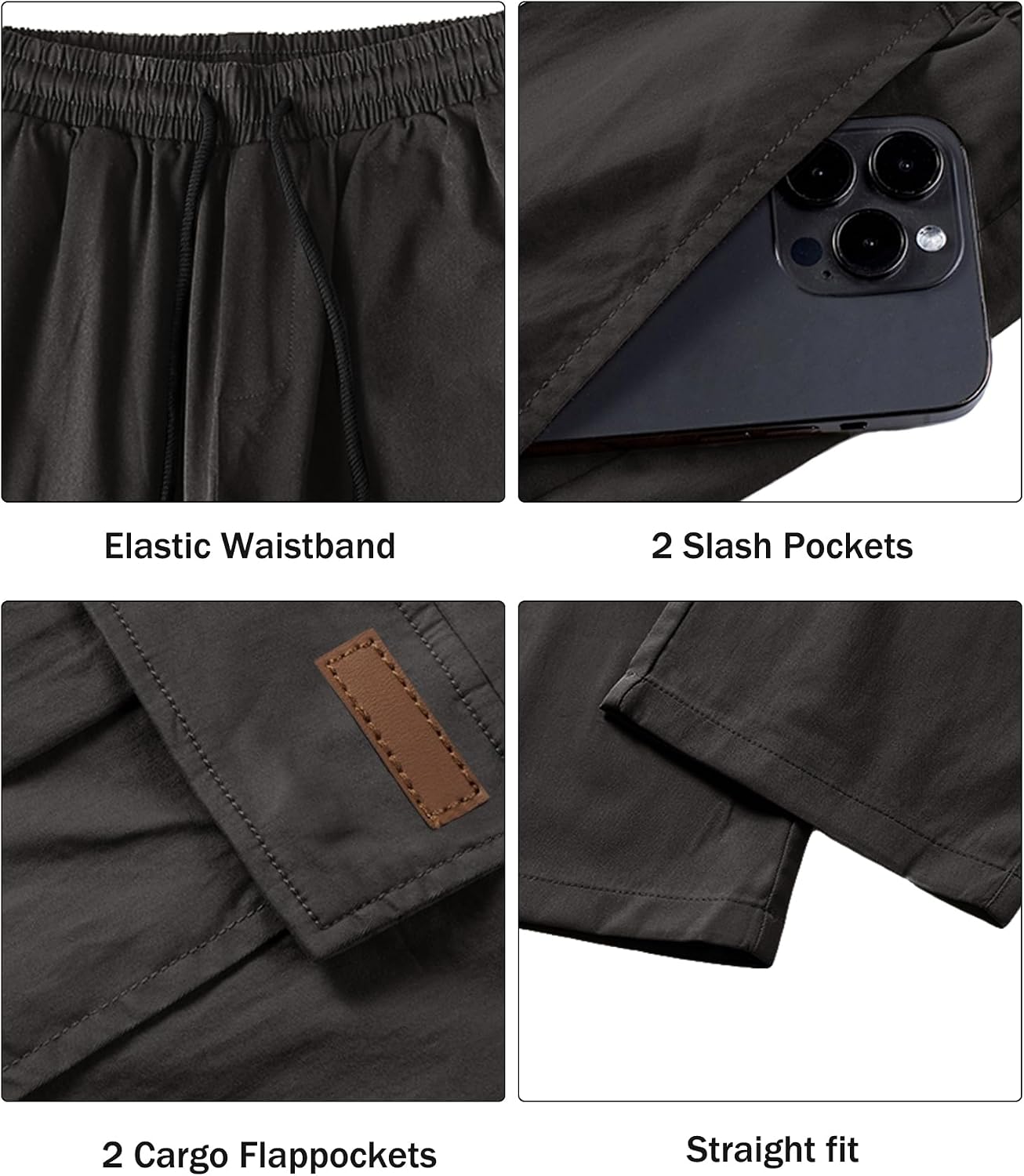Thumbnail 5 de Comdecevis Men's Cargo Pants in Polyester