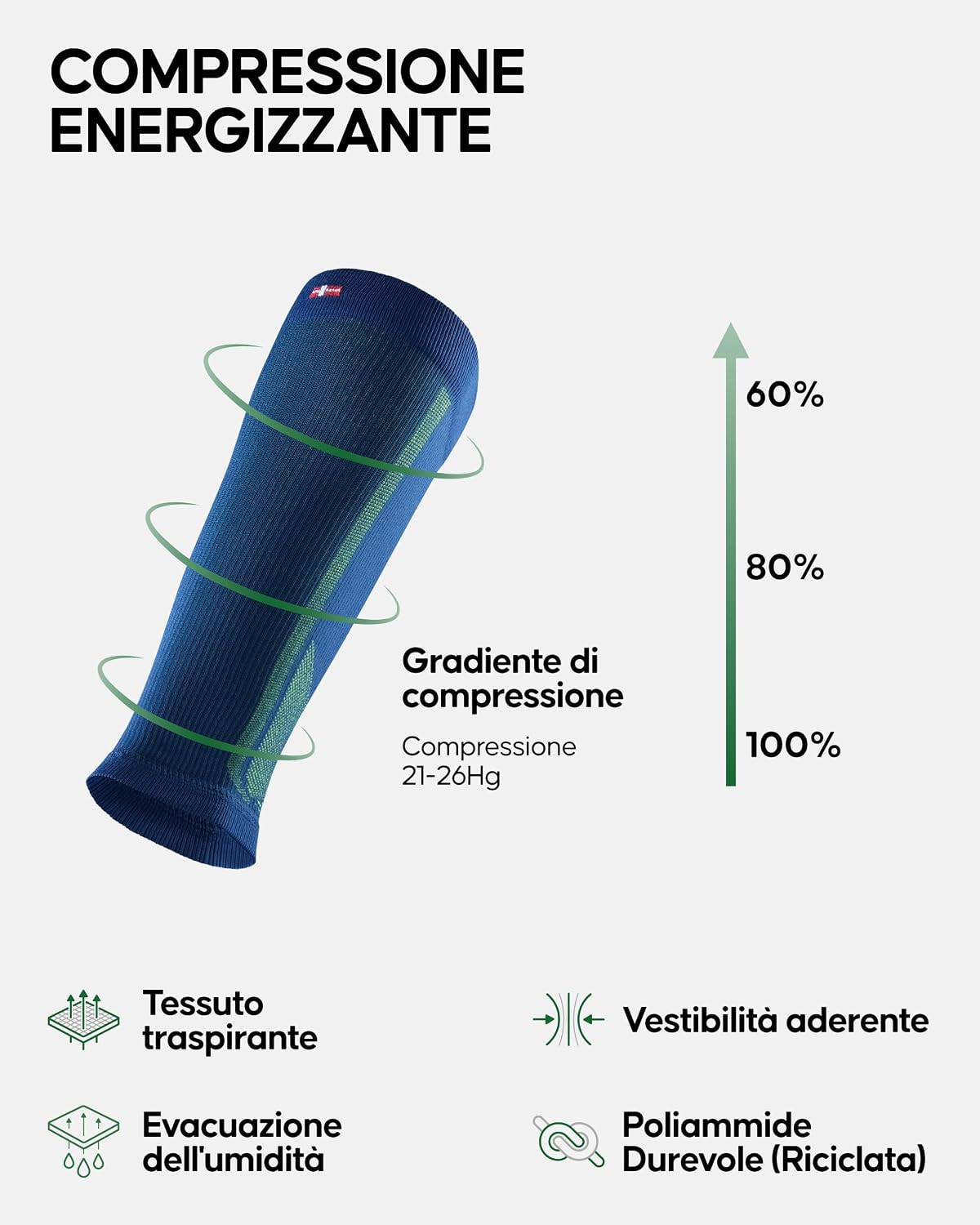 Detalle 2 de DANISH ENDURANCE Calf Compression 21-26 mmHg