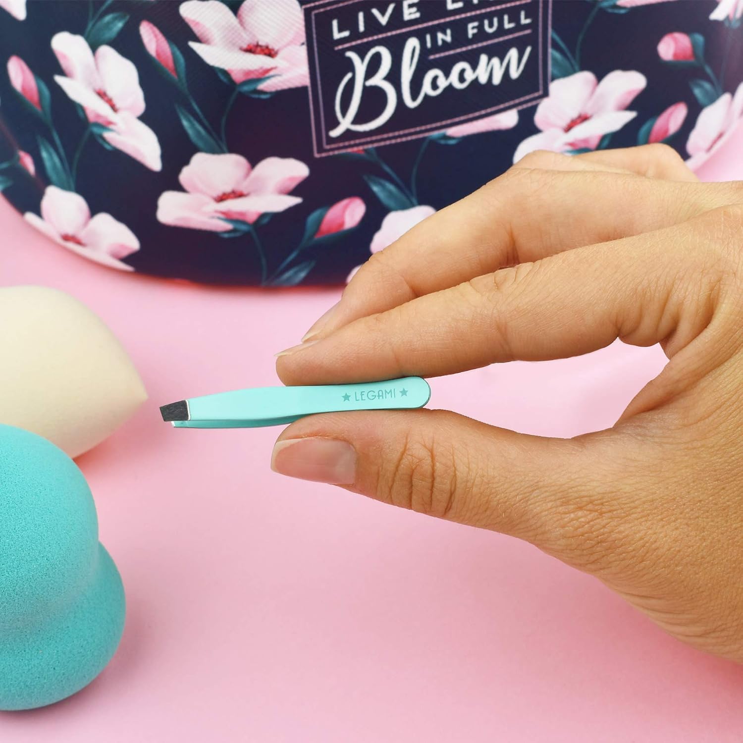 Detalle 1 de Legami Bye Frida mini-pincettenset met 4 roestvrijstalen pincetten
