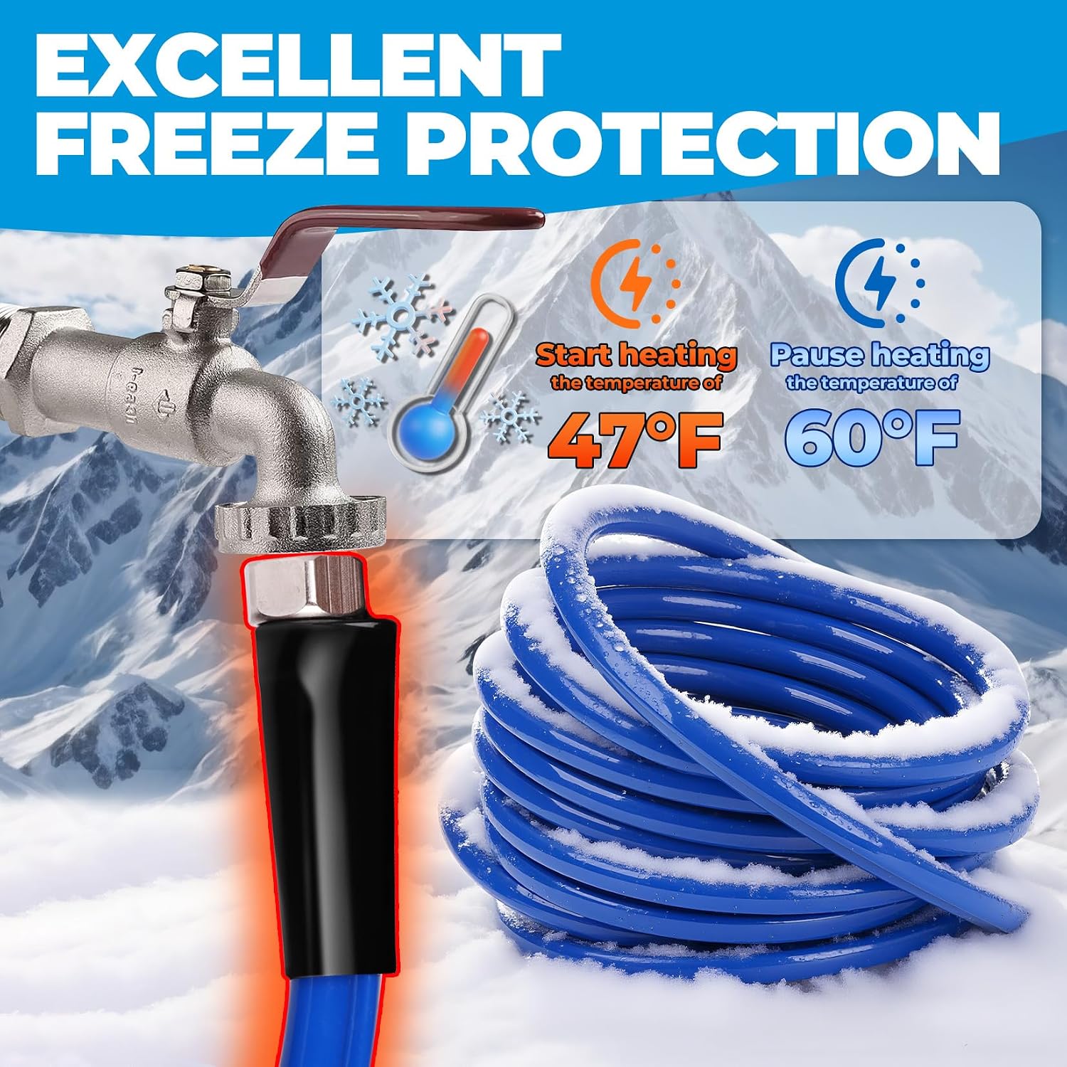 Thumbnail 2 de Bipeoo 30FT heated water hose