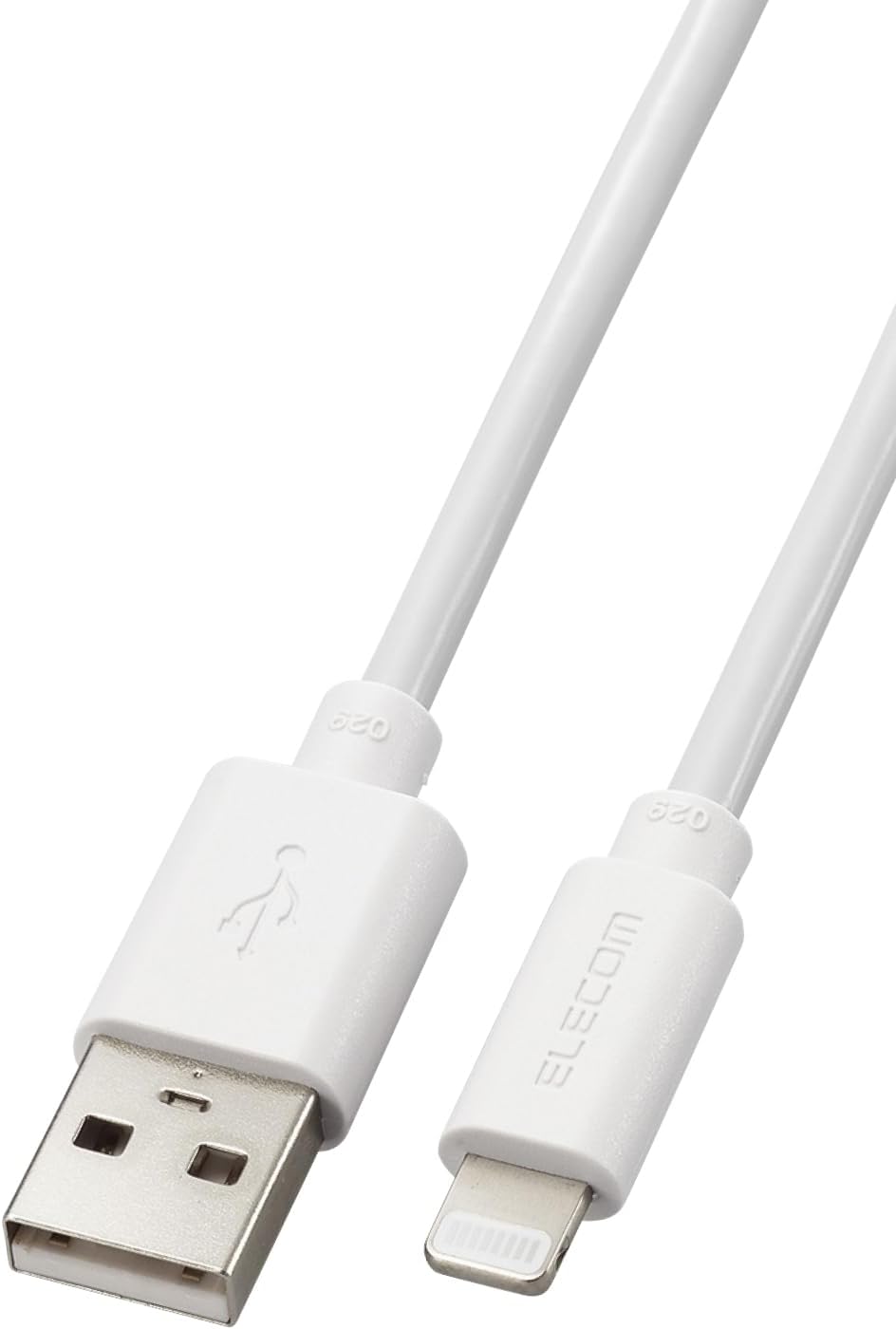 Detalle de エレコム MPA-UALEC20WH Lightningケーブル 2m、MFi認証・最大12W充電対応