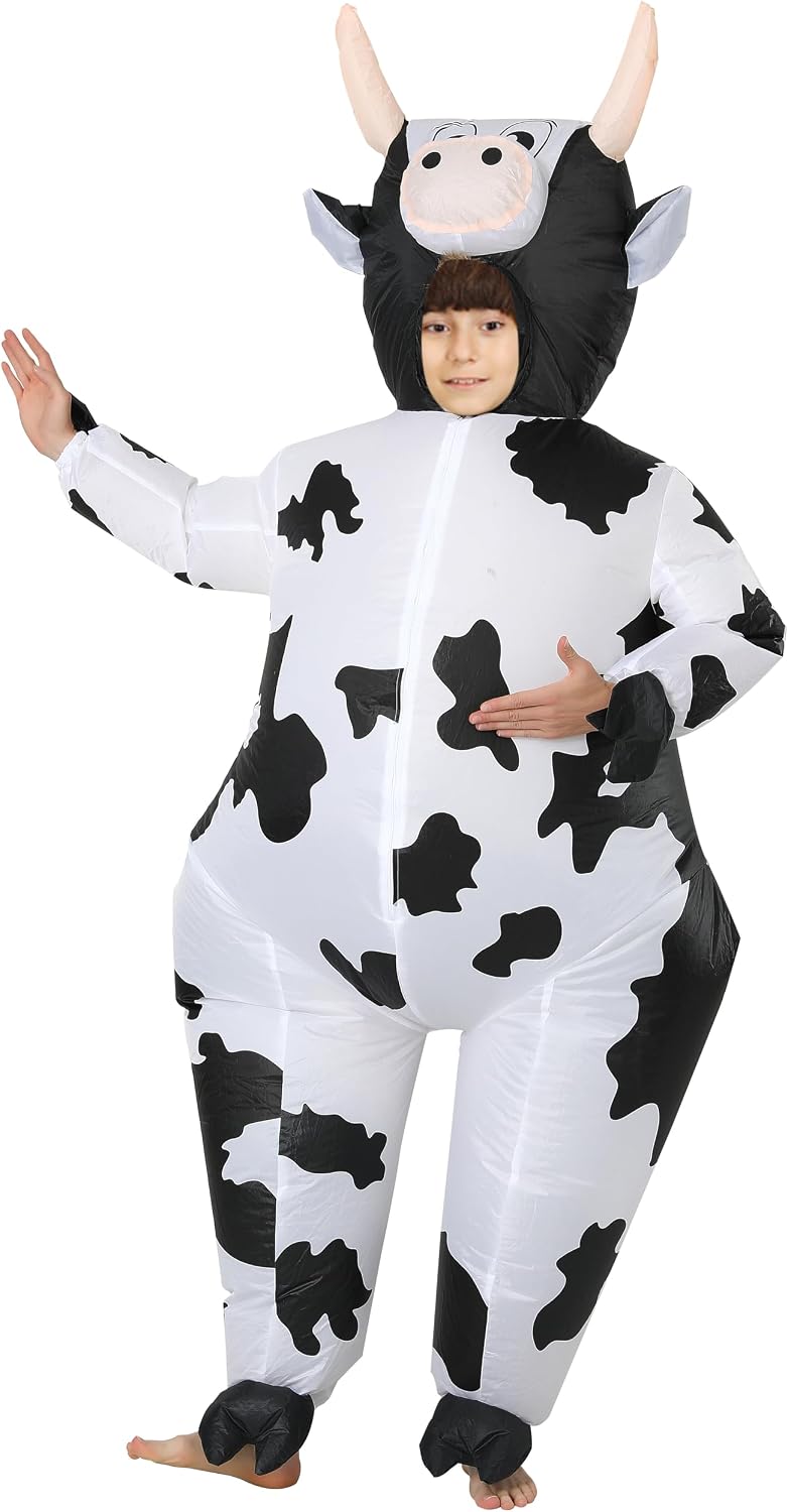 Thumbnail 6 de FXICH aufblasbares Kostüm für Erwachsene – Kuh-Kostüm (Halloween & Feiern) aus 100% Polyester