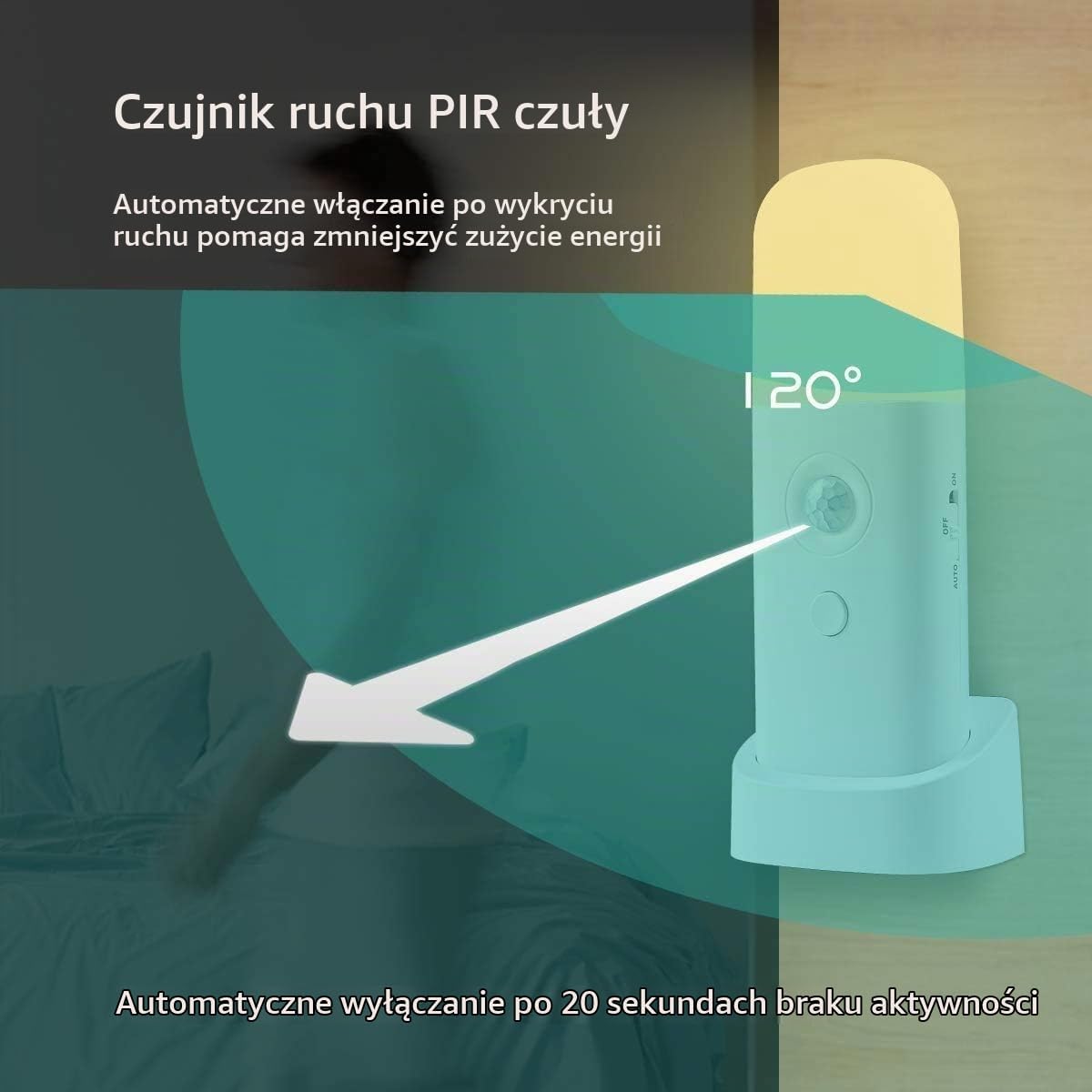 Thumbnail 3 de Butilove NL01 – przenośna lampka nocna LED z czujnikiem ruchu i akumulatorem 2000 mAh