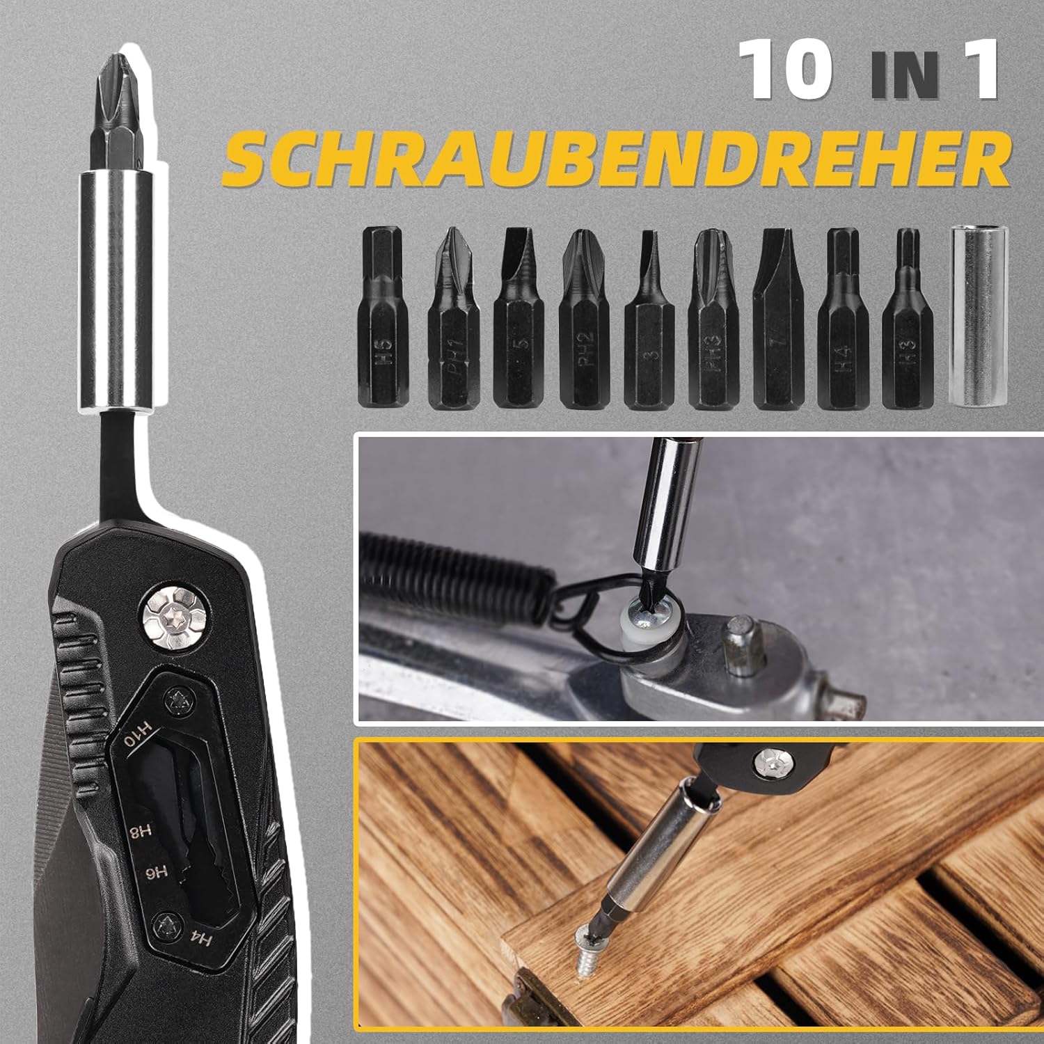 Thumbnail 6 de TRSCIND Multitool Messer – 10-in-1 Taschenmesser für Outdoor, DIY und Papa-Geschenke