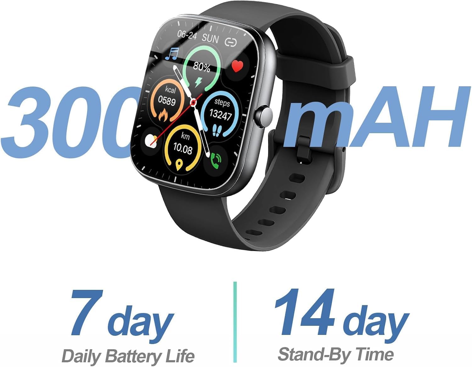 Thumbnail 5 de 2026 Smart Watch – 1.91" Touchscreen Fitness Watch with Bluetooth Calls, 100+ Sports, IP68 Waterproof