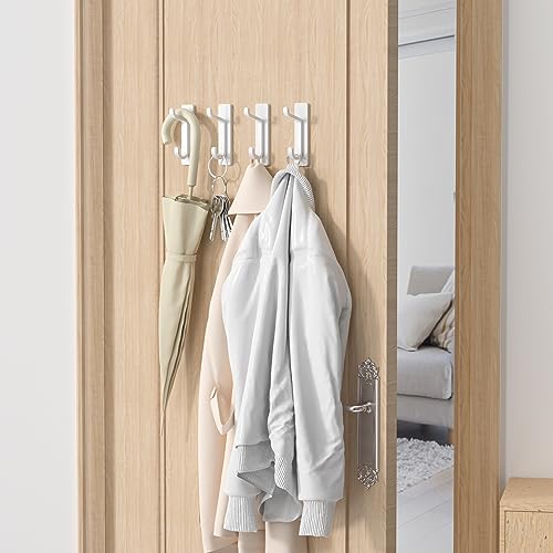 Detalle de pickpiff Ganchos Adhesivos para Pared resistentes hasta 6 kg (sin taladrar), blanco, 4 piezas