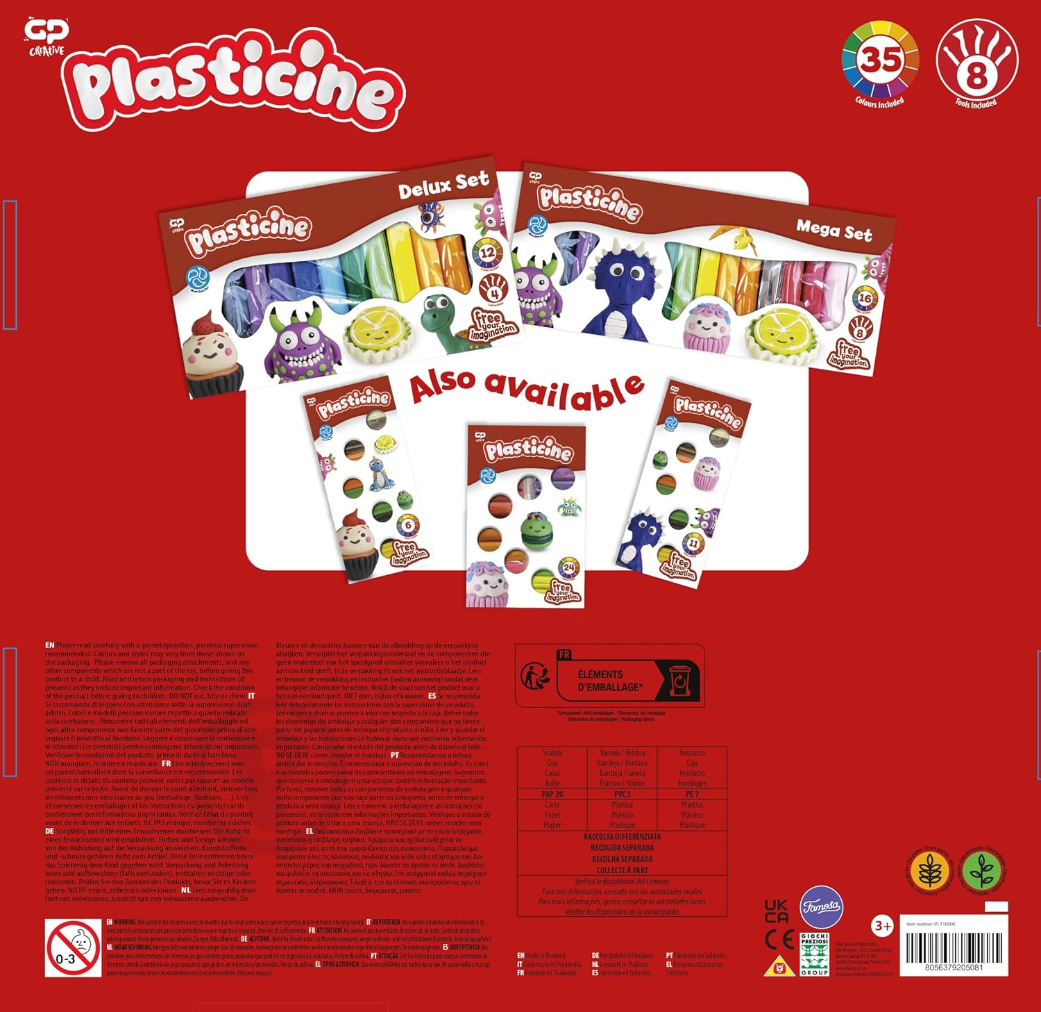 Detalle 2 de The Original Plasticine Colour Wheel Set 32 sticks