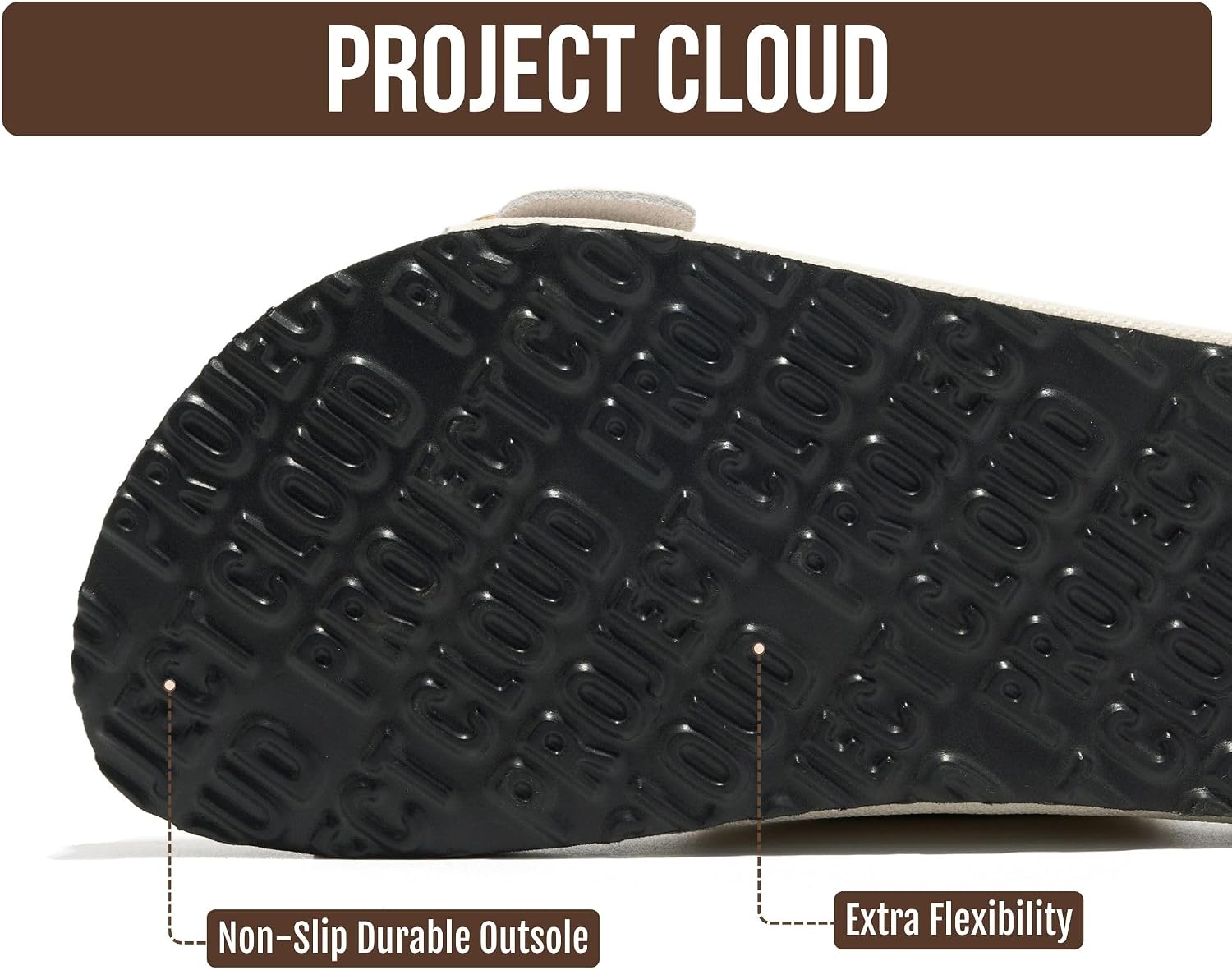 Detalle 2 de Project Cloud 100% Genuine Leather Footbed Sandals for Women (Santorini)