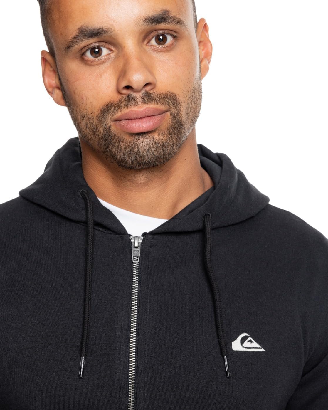 Detalle de Quiksilver Basic Hood Zip Young Men: Maglione con cappuccio e zip frontale (Pacco da 1)