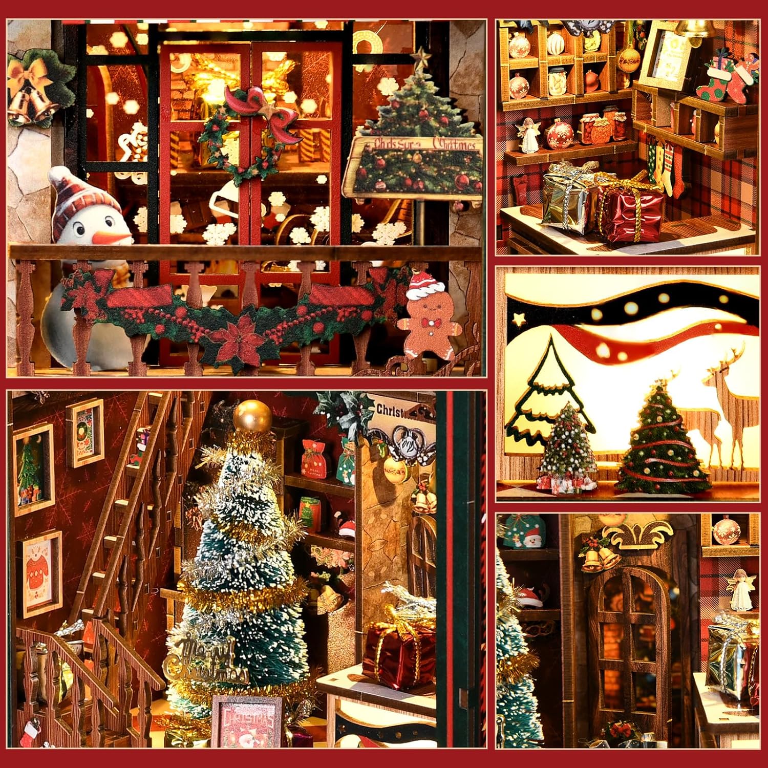 Thumbnail 6 de Christmas Book Nook Kit, Wooden