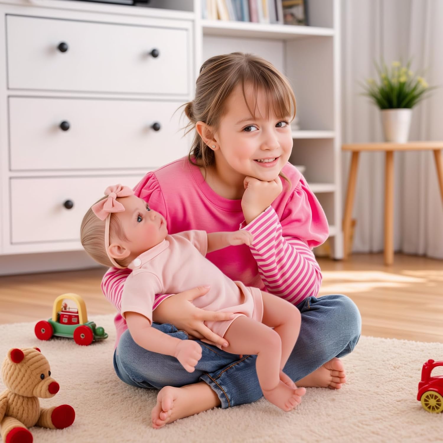 Thumbnail 4 de JIZHI Reborn Babies Dolls 17 Inch Realistic Newborn Girl – A Gentle, Poseable Companion for Creative Play