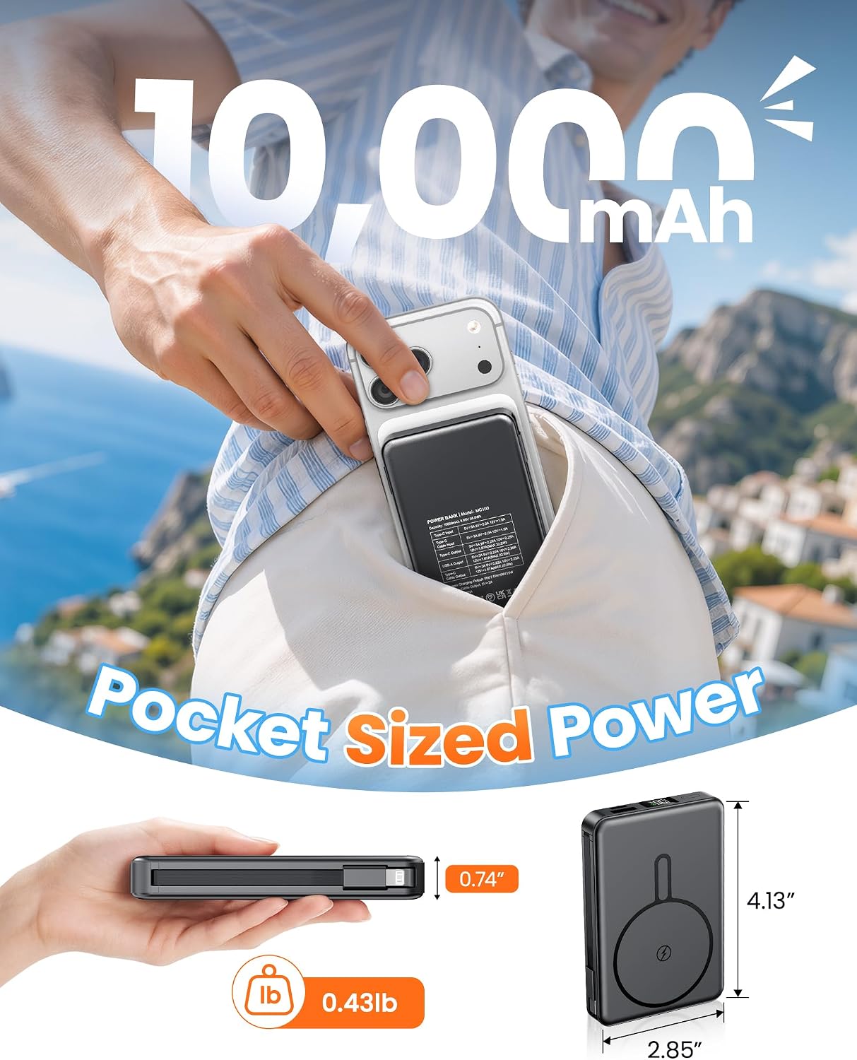 Thumbnail 3 de Magnetic Portable Charger 10000mAh