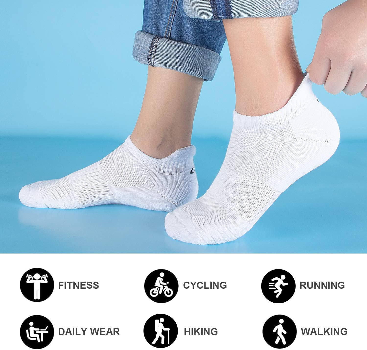 Thumbnail 6 de Natugloe trainer socks 6 pairs