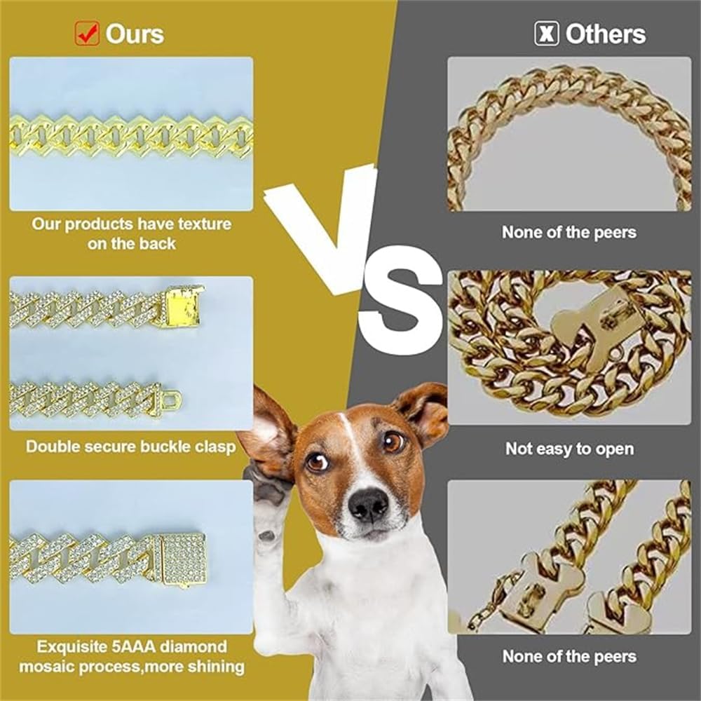 Detalle 2 de Gold Dog Chain, 20-Inch