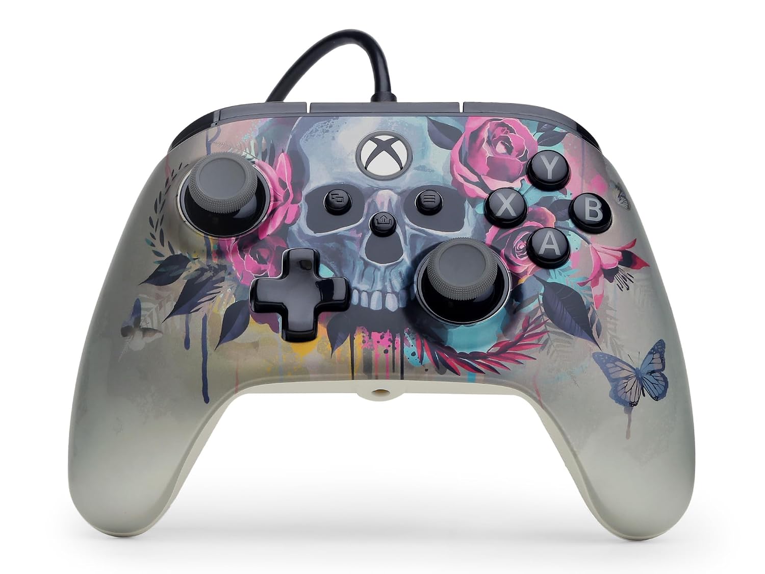 Detalle de PowerA kabelgebundener Controller Advantage für Xbox Series X|S – Bloom & Gloom