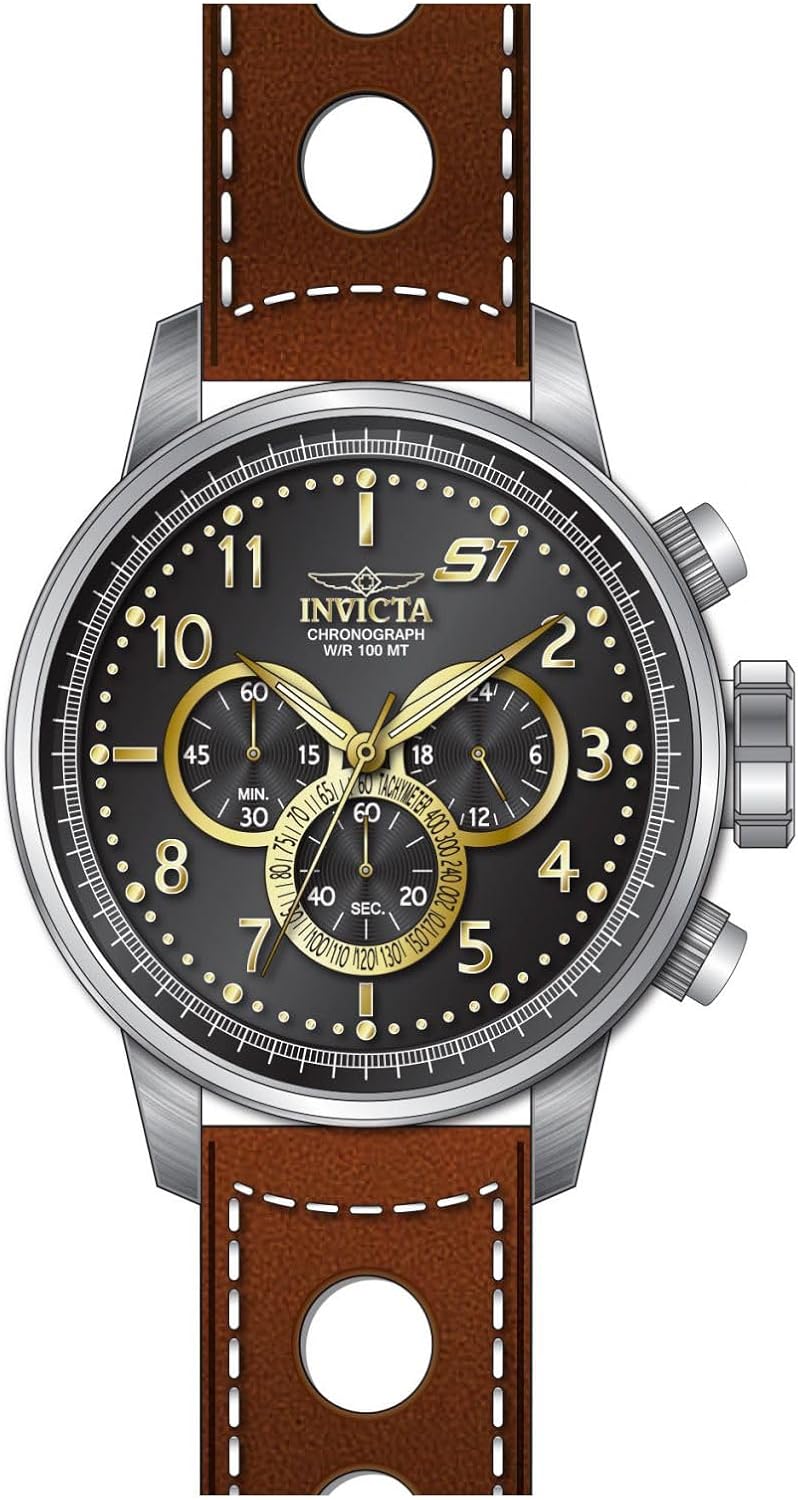 Thumbnail 1 de Invicta S1 Rally Montre Homme 48 mm – Quartz, acier inoxydable, noir