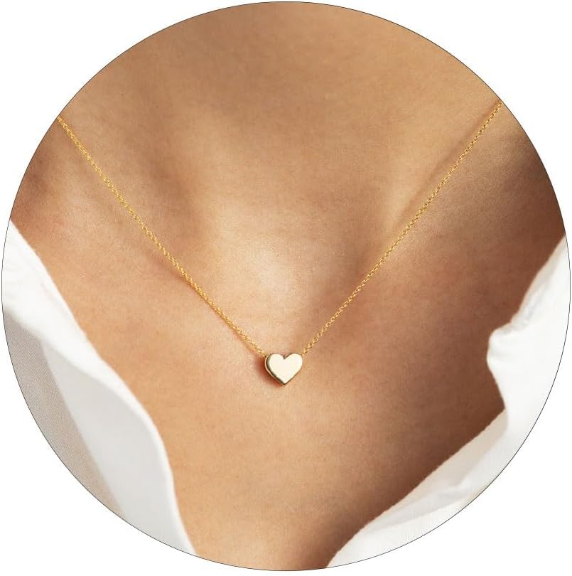 Thumbnail 6 de HANLI vergoldete Halskette für Damen mit 14K Gold-Finish und zarten Anhängern (42 cm) – hypoallergen