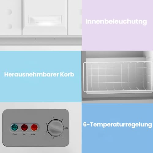 Thumbnail 7 de Comfee 200L Gefriertruhe, Freistehend – effizient, leise und geräumig