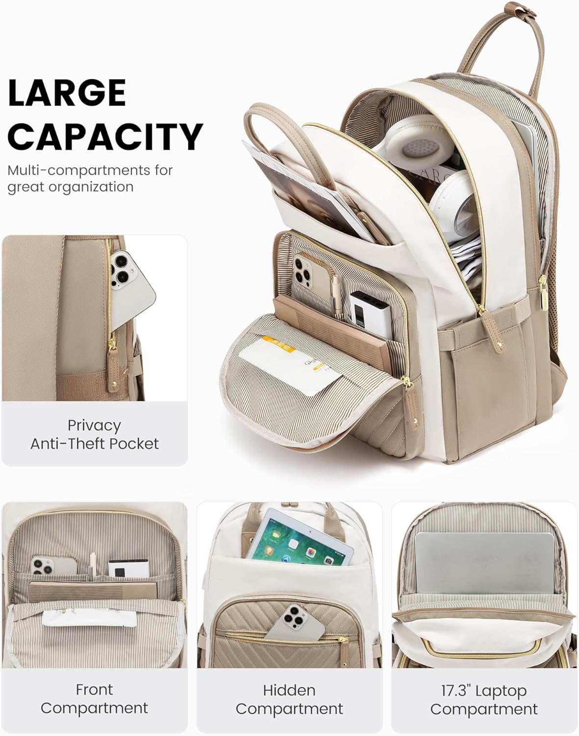 Thumbnail 2 de LOVEVOOK Laptop Backpack 17.3 Inch