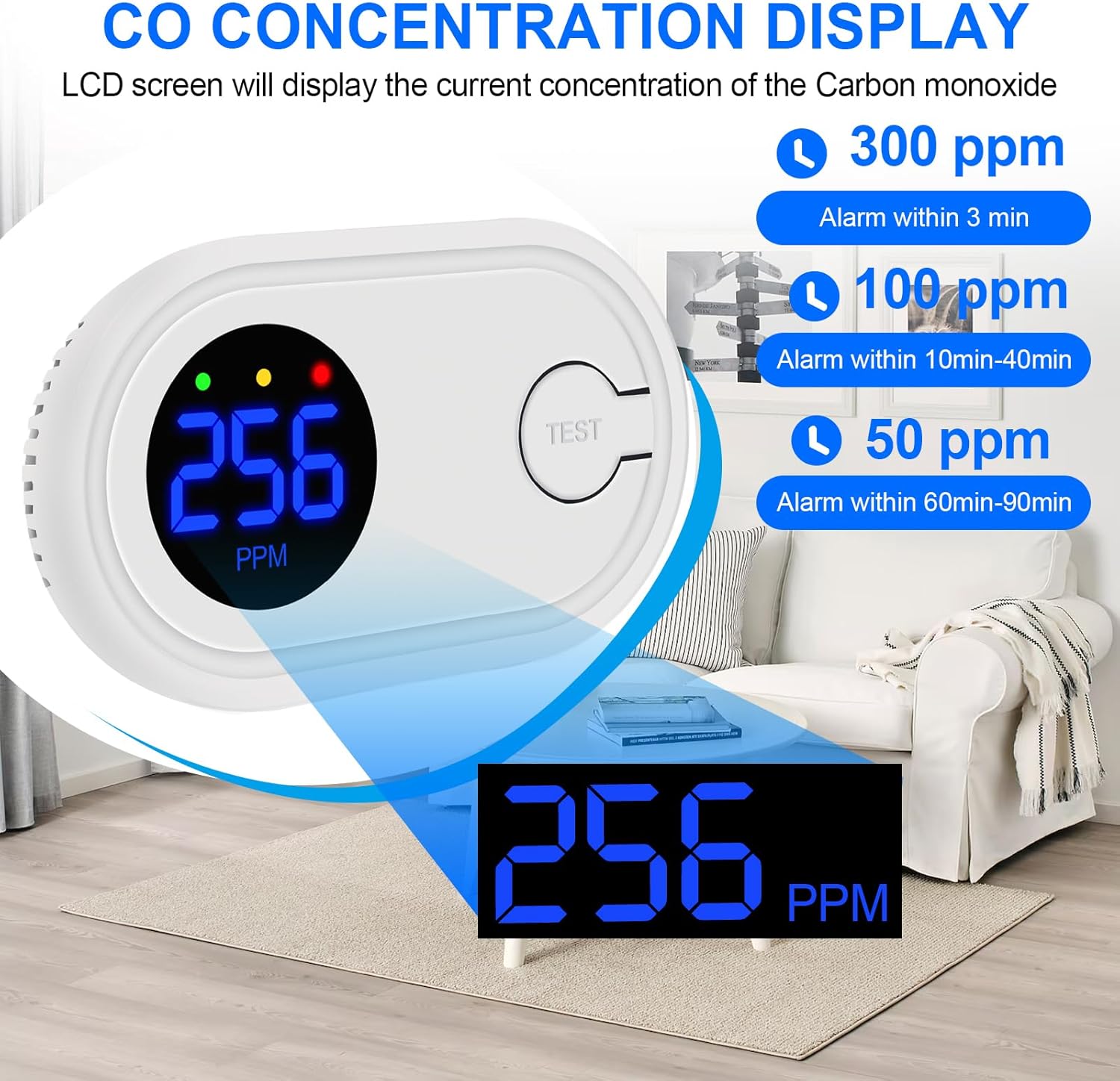 Detalle 2 de Carbon Monoxide Detector 123×70×25 mm