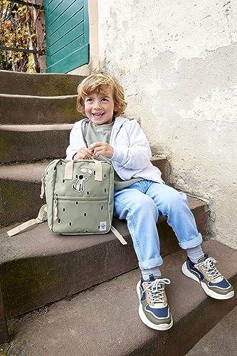 Thumbnail 7 de LÄSSIG Kindergartenrucksack Mini Square 7L Happy Prints Light Olive – kompakt, robust & alltagstauglich