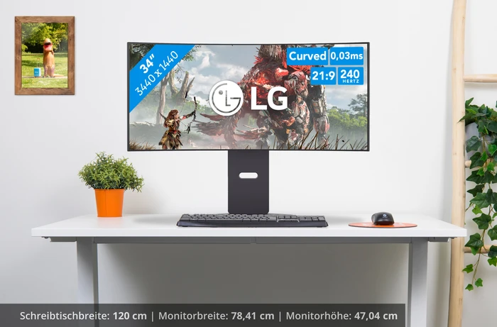 Thumbnail 20 de LG UltraGear OLED 34GX900A-B – Ultrawide-Gaming-Monitor mit OLED‑Panel