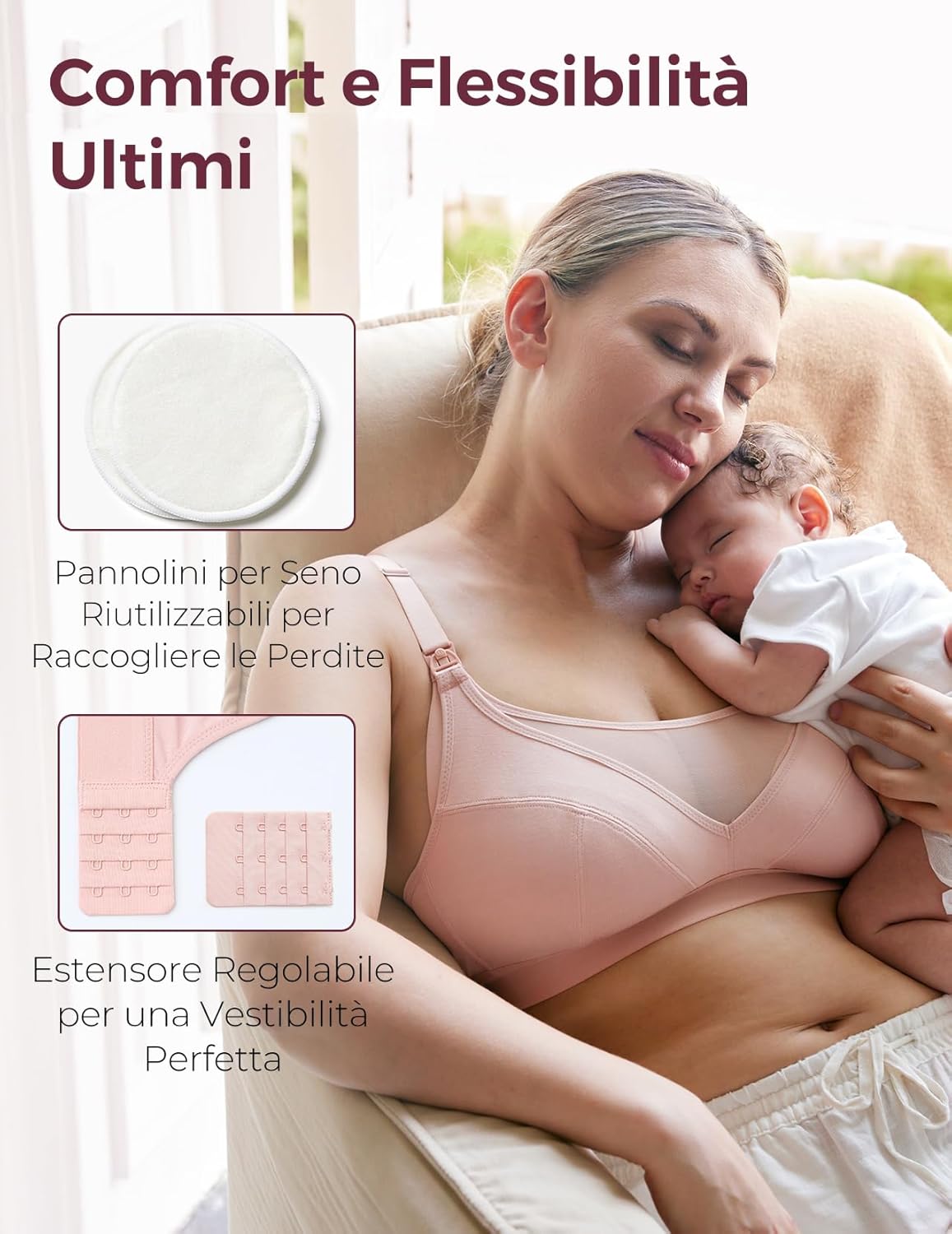 Thumbnail 6 de momcozy Reggiseno a pompa mani libere per allattamento (taglie 4C–8E)