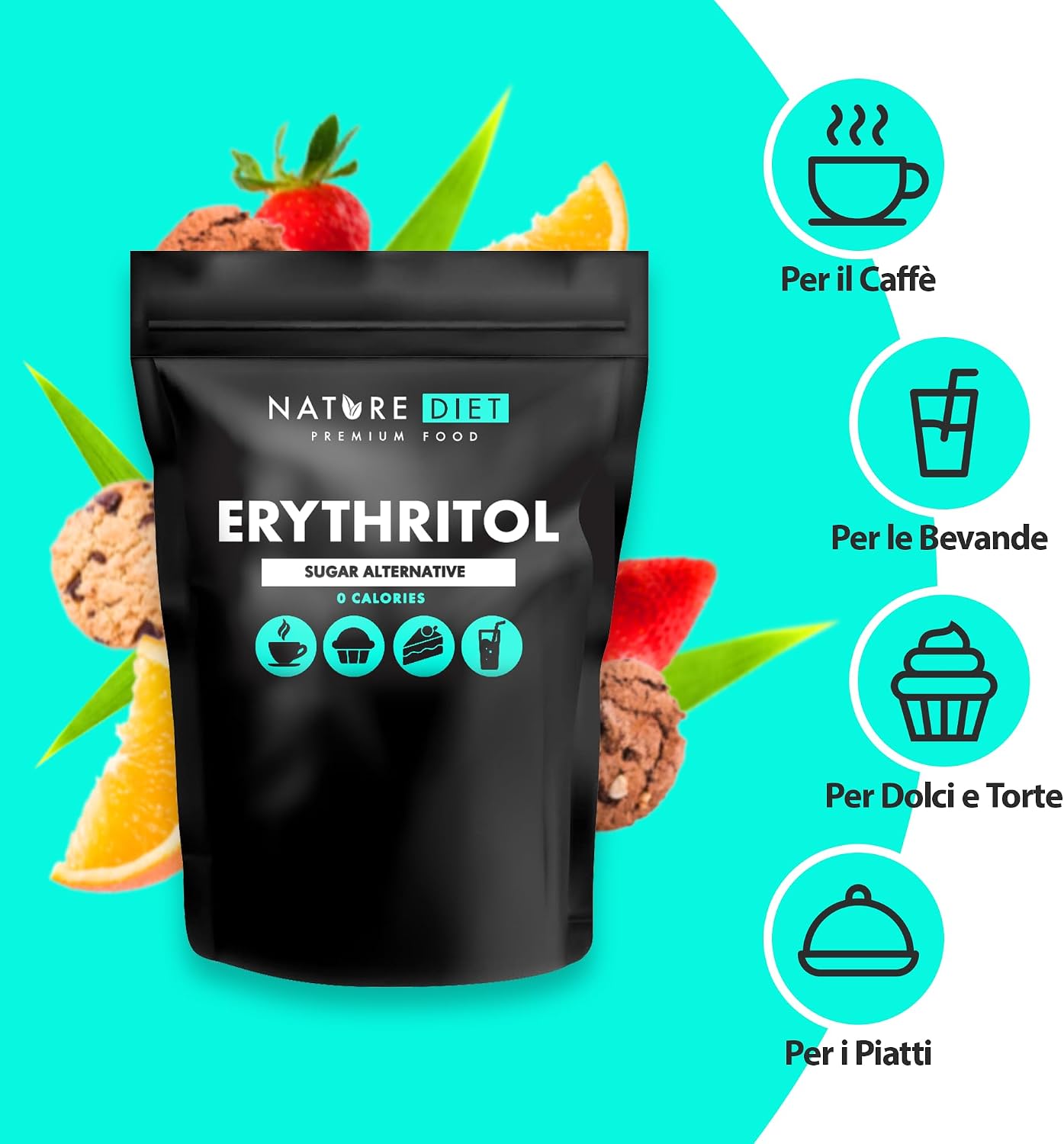 Thumbnail 4 de Nature Diet Eritritolo 2000 g 🍬