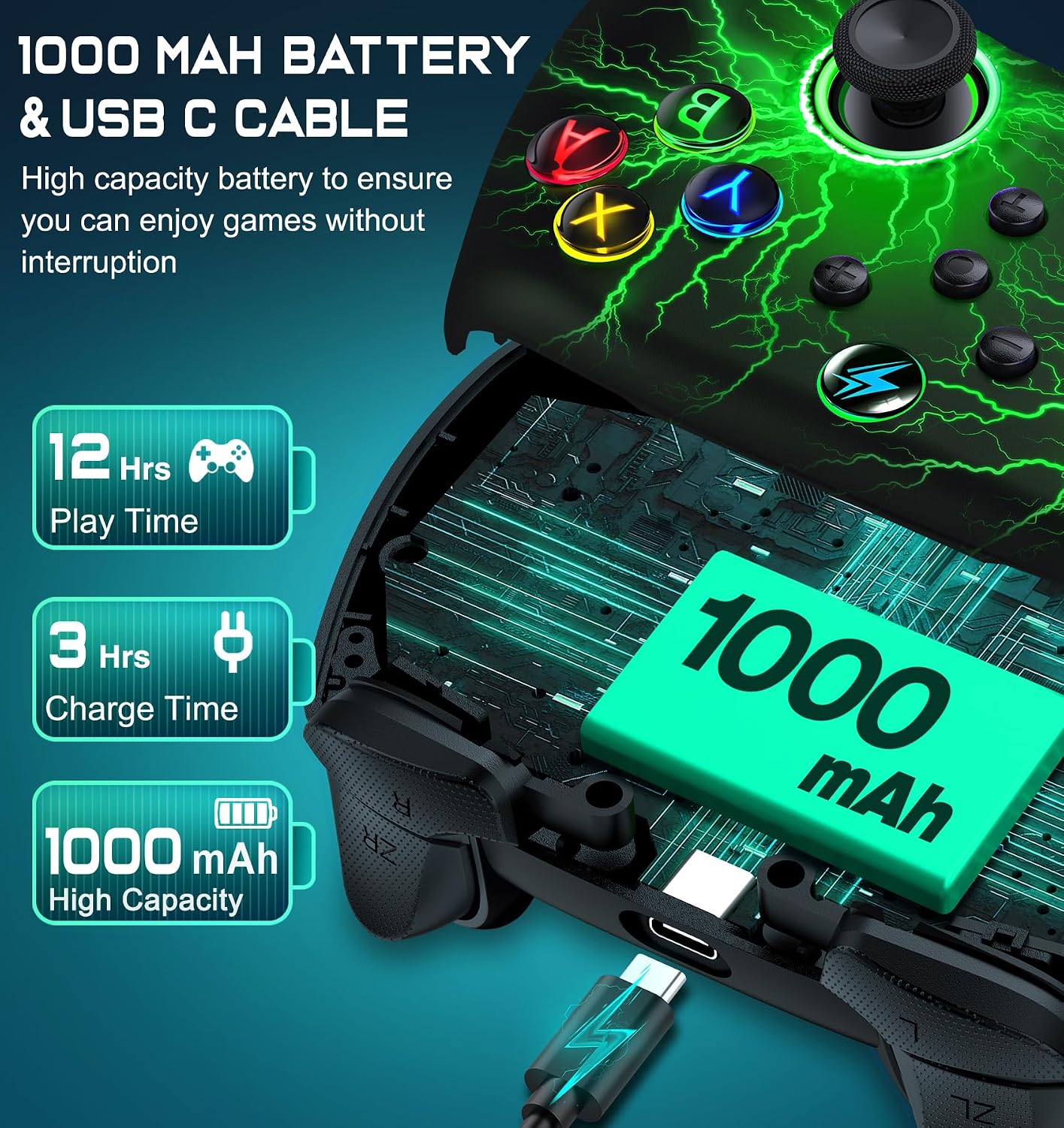 Thumbnail 6 de HELLCOOL Switch 2 Controller with RGB and Macro