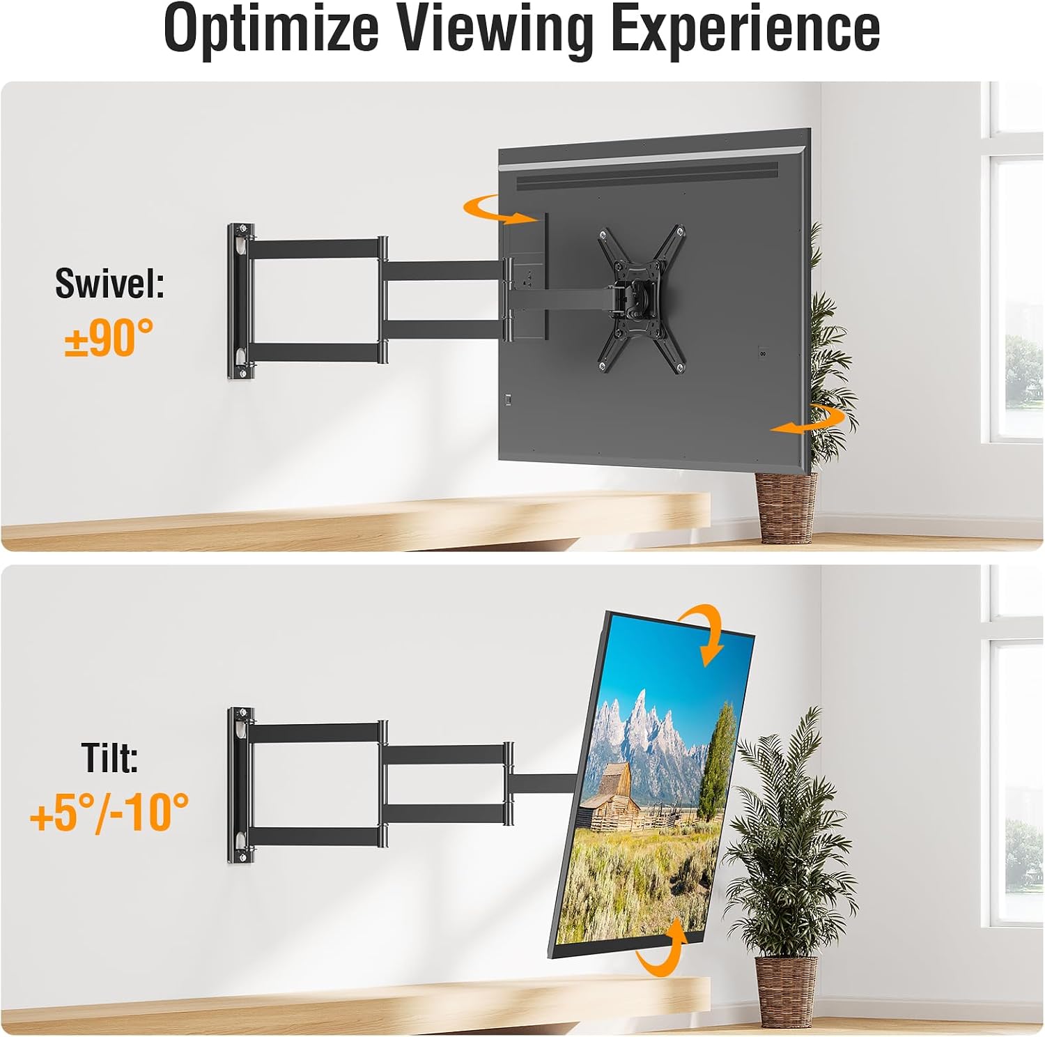 Detalle 1 de ELIVED TV Wall Mount 29.5-Inch Arm