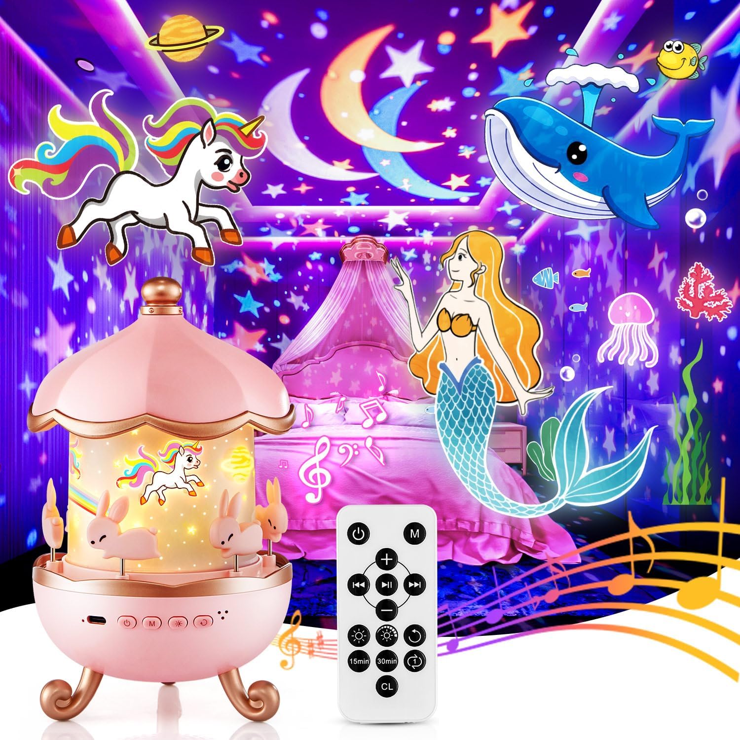 Detalle de Onefire Night Light Star Projector for Kids