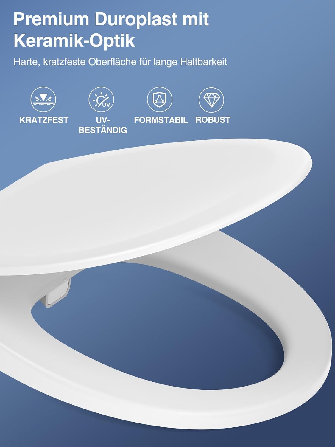 Detalle 2 de YEAUPE PRO deska sedesowa z bidetem, wolnoopadająca, bez prądu, owalna