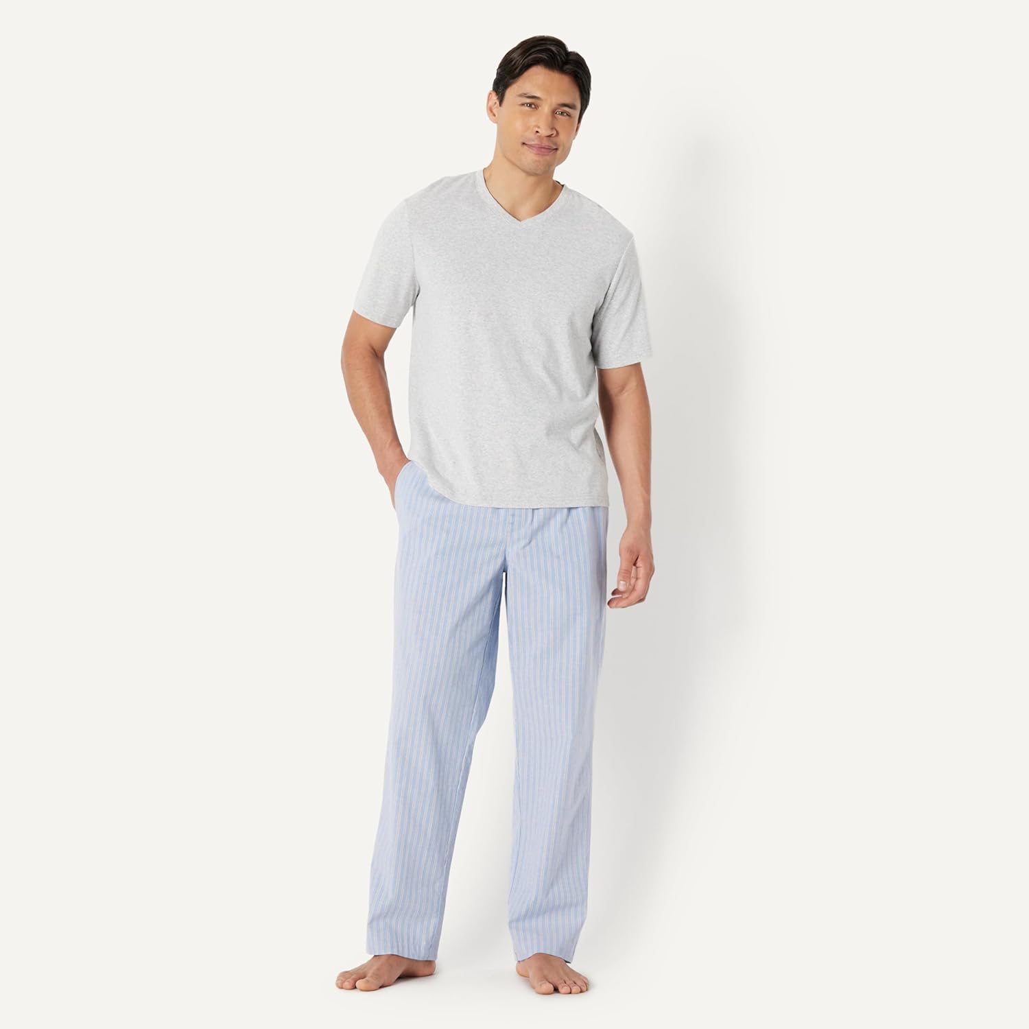 Thumbnail 4 de Amazon Essentials Men's Cotton Stretch Poplin Pajama Pant