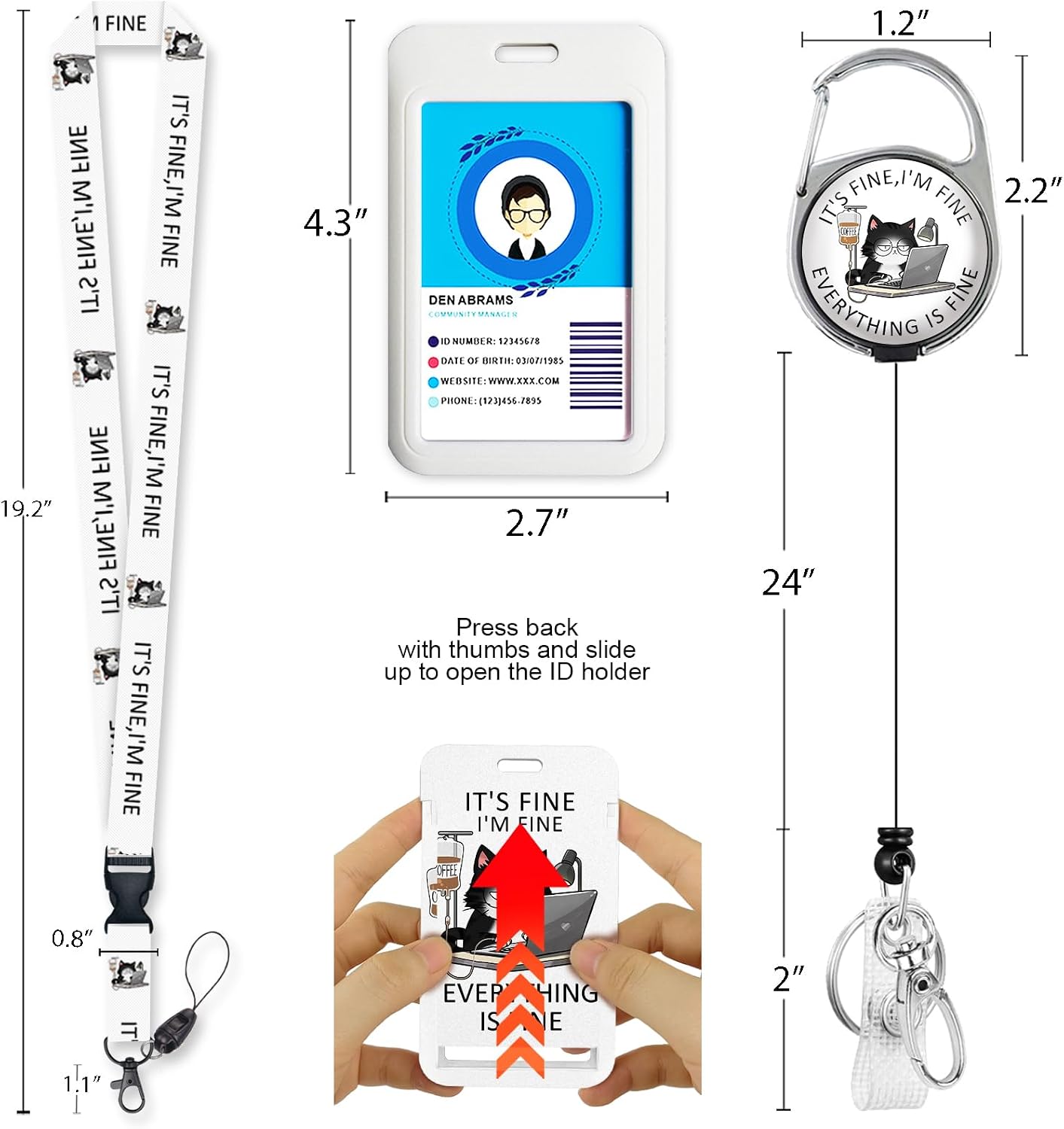 Thumbnail 3 de Immaturus Badge Holder with Retractable Reel
