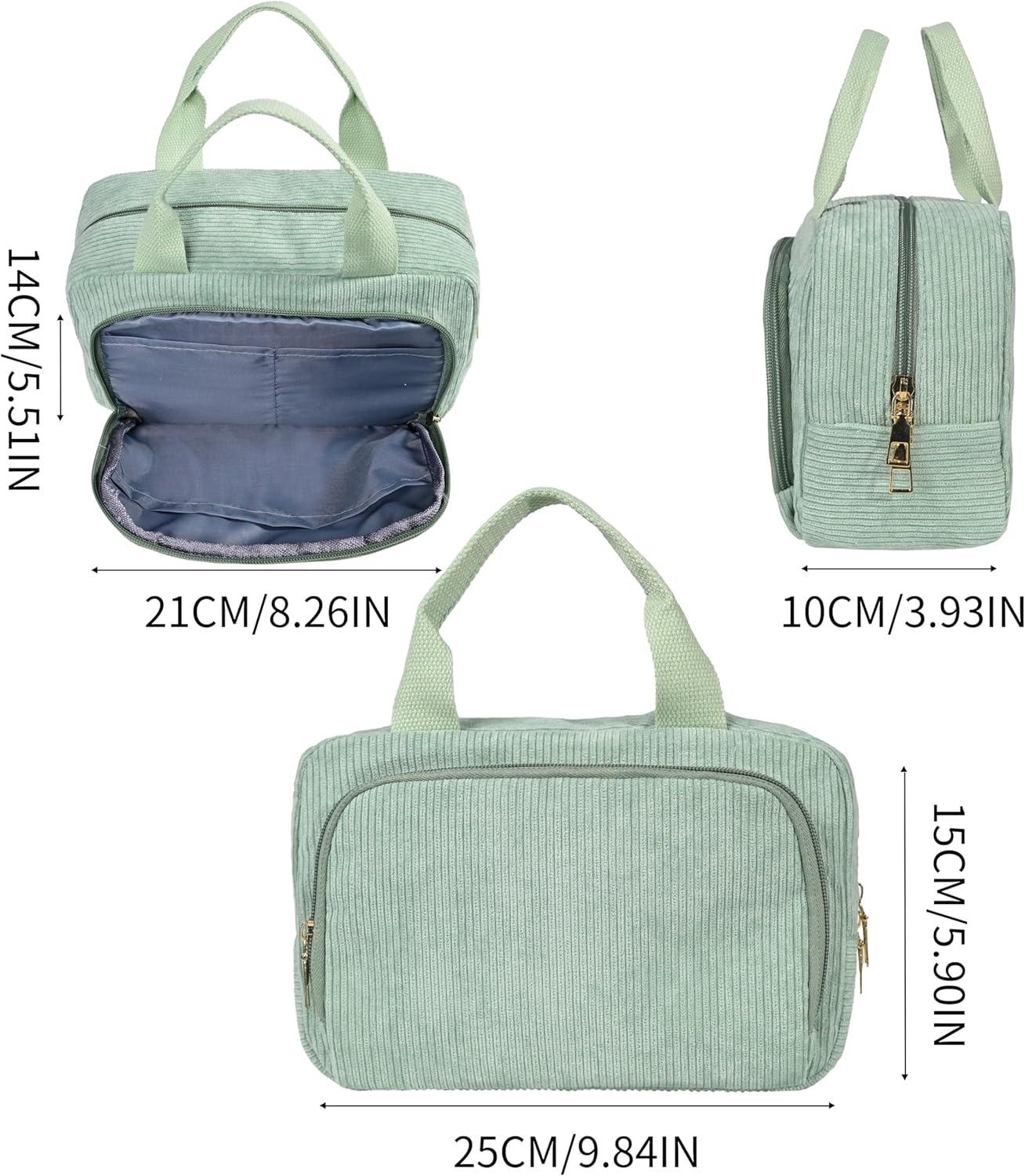 Detalle 2 de Funtlend Kulturtasche Kosmetiktasche 25×9×16 cm