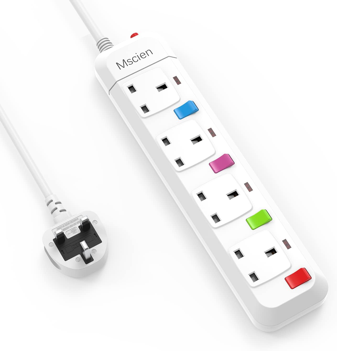 Thumbnail 6 de Mscien Extension Lead 1.8m with switches 🔌