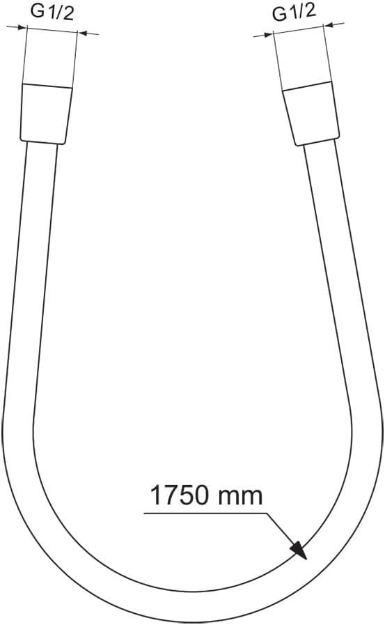 Thumbnail 1 de Ideal Standard Idealflex Flexible de douche Chromé 1,75 m – anti-torsion