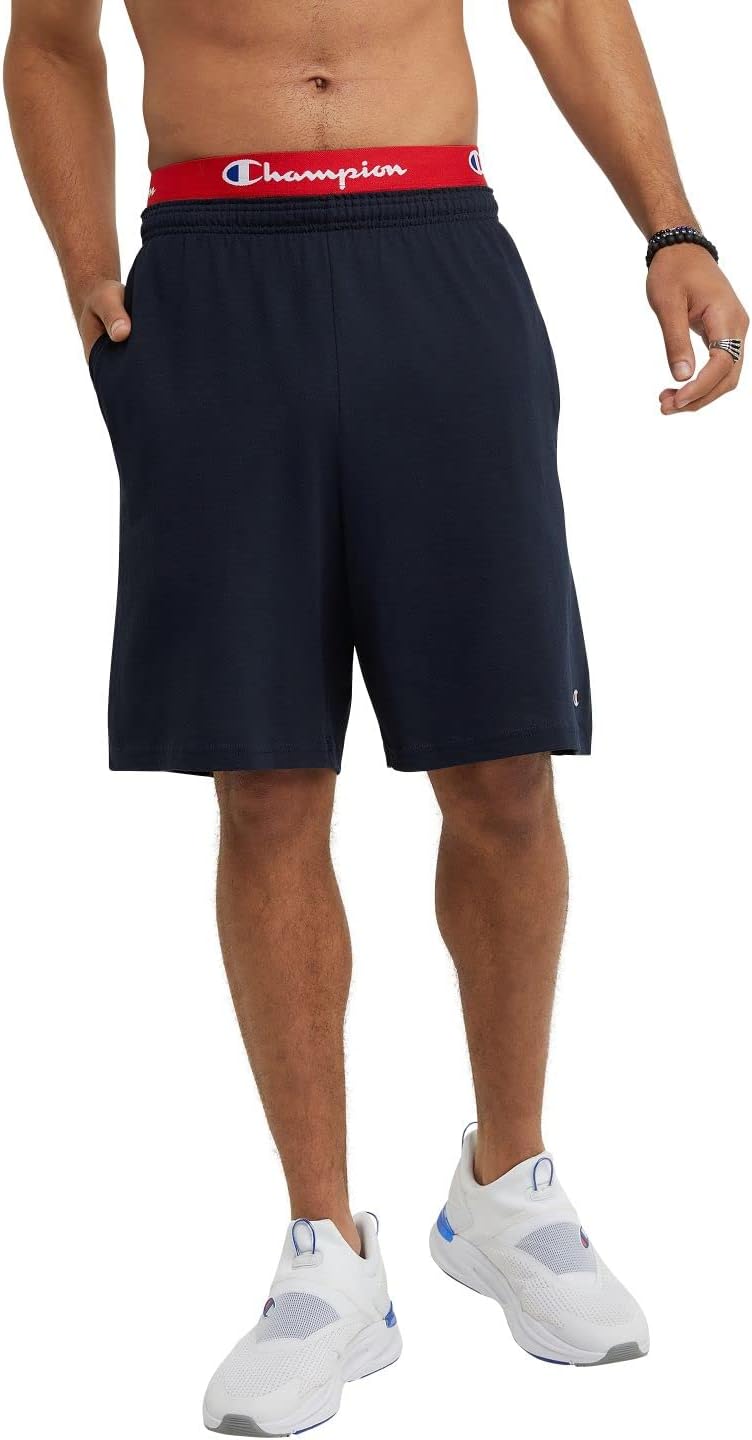Detalle de Champion Short en Jersey avec Poches – Short de détente pour homme, 23 cm d’entrejambe