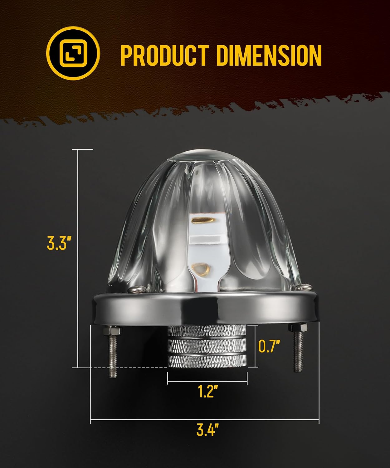 Thumbnail 4 de Watermelon LED Side Marker Lights, 2 Pack
