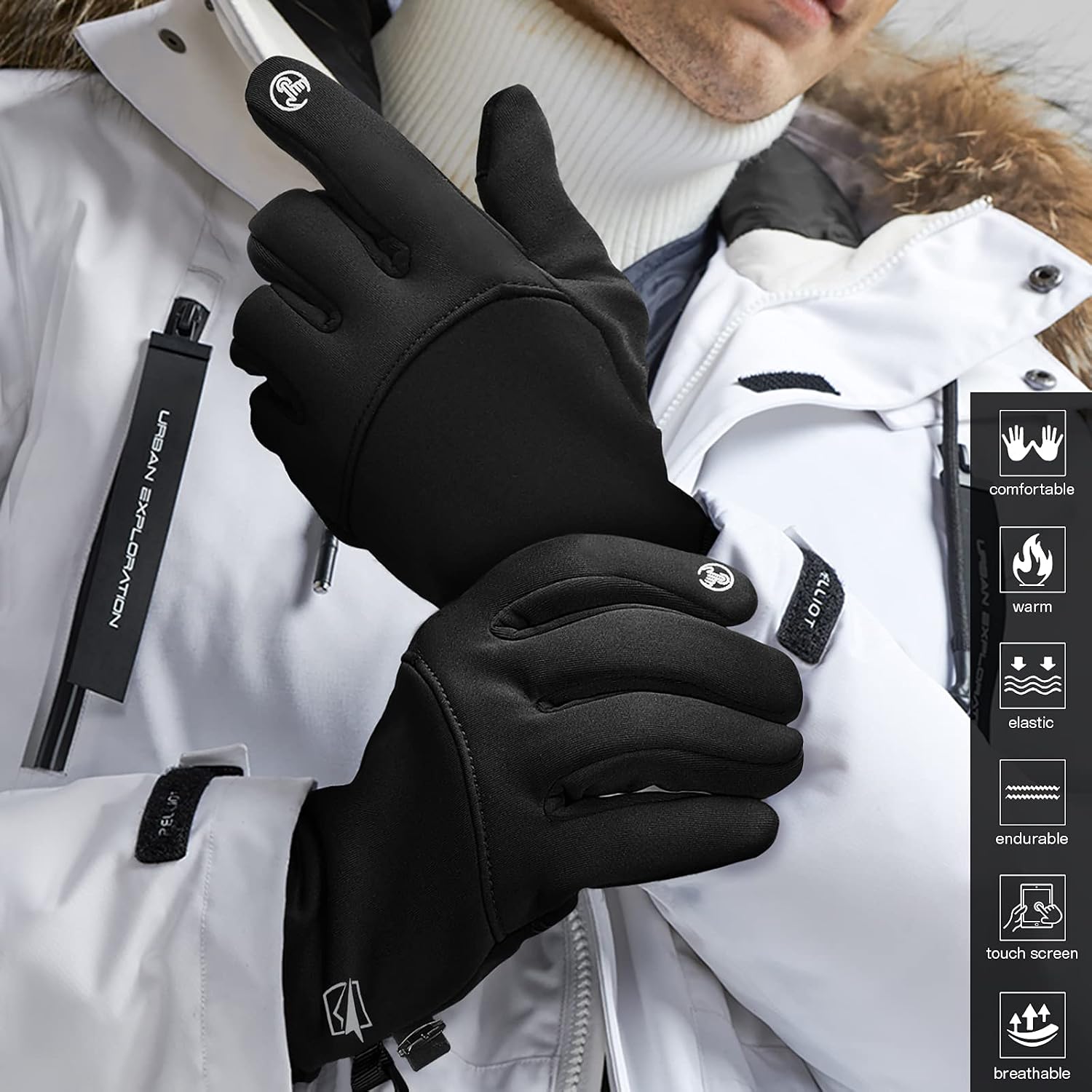 Thumbnail 4 de Yobenki Warm Winter Gloves touchscreen windproof gloves