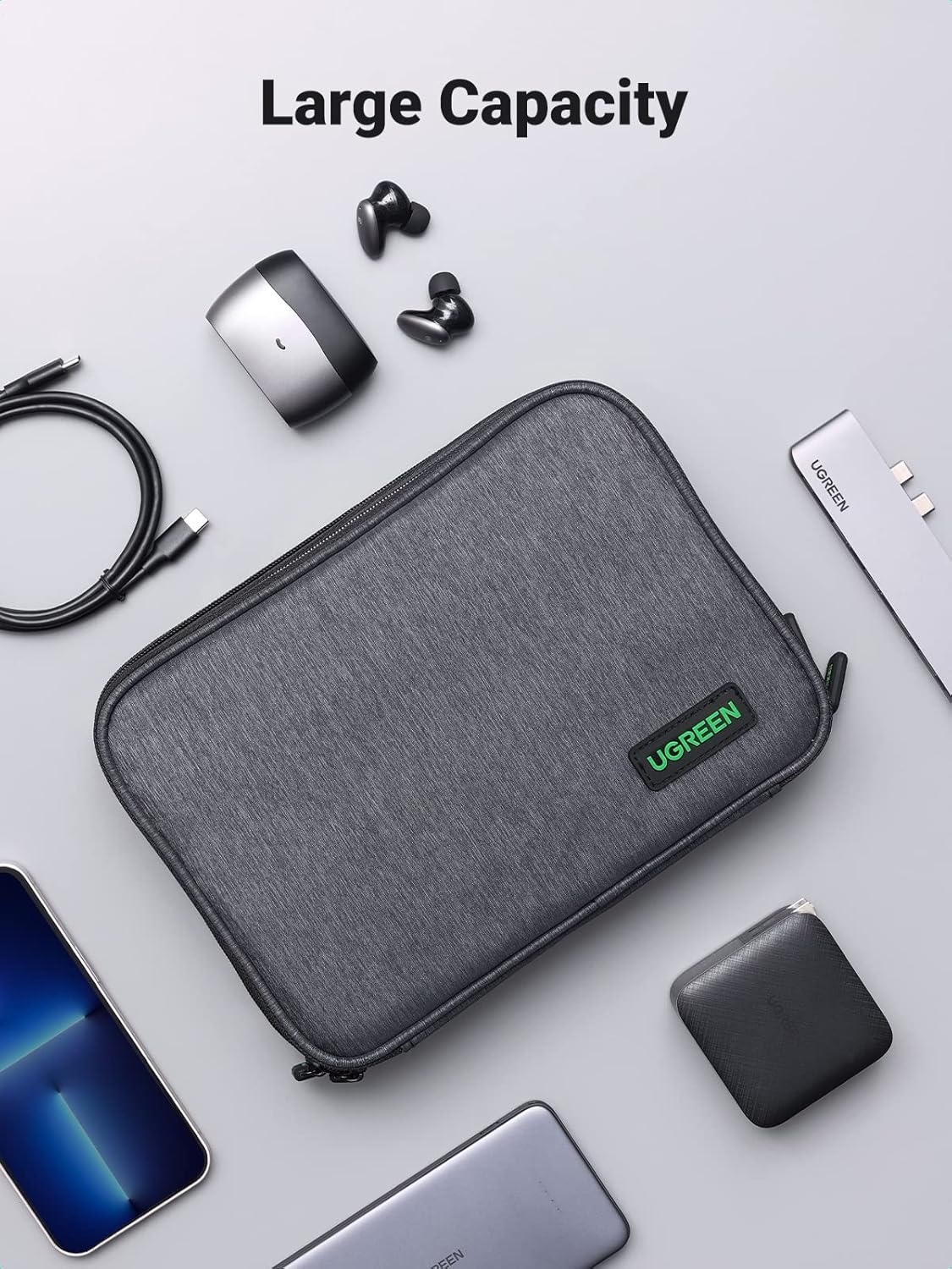 Detalle de UGREEN Organizer Cavi borsa da viaggio per accessori