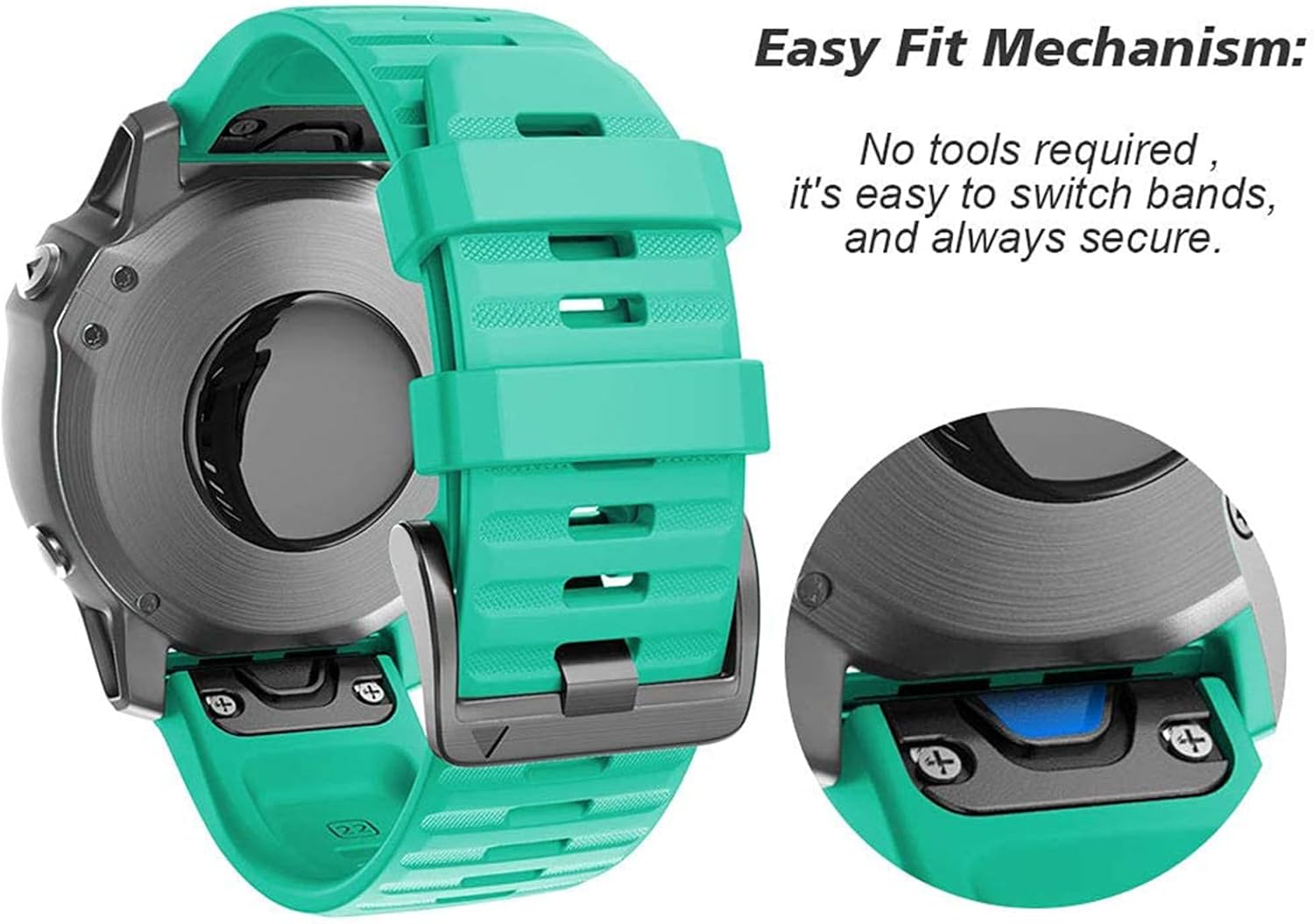 Thumbnail 3 de NotoCity Cinturino silicone 22mm per Garmin Fenix 6/5/Forerunner 935/945 e altri modelli – multipli colori